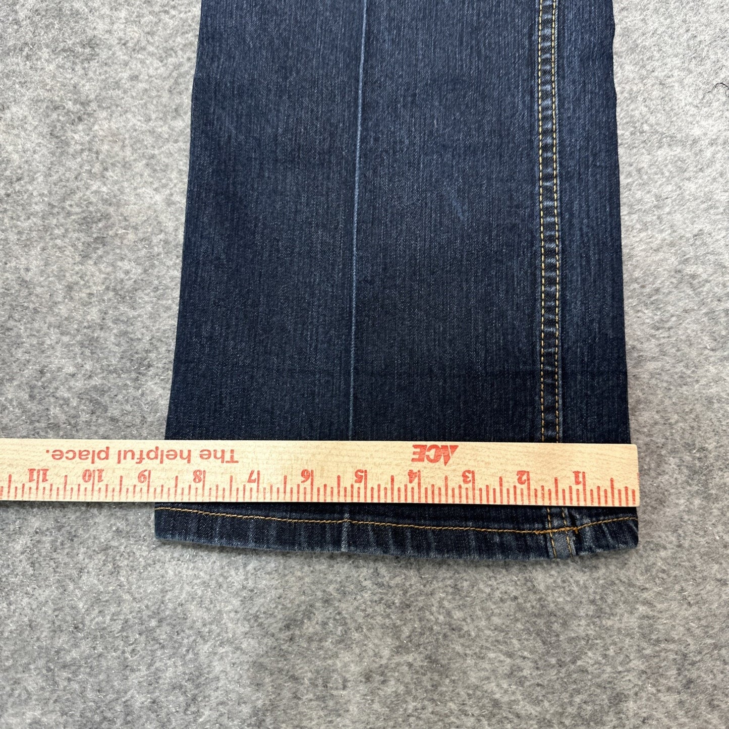Fubu Women's Straight Leg Jeans Size 15/16 Blue Dark Denim