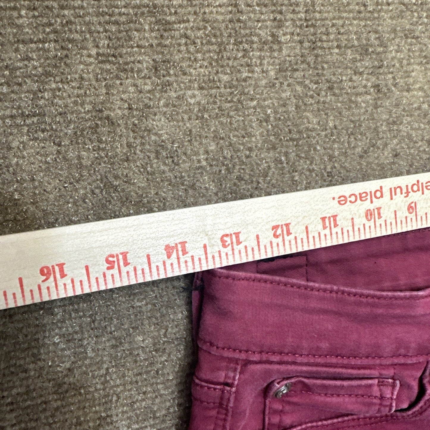 Denizen Levi's Jegging Womens Jeans Size 5 - 27W Burgundy Red Denim