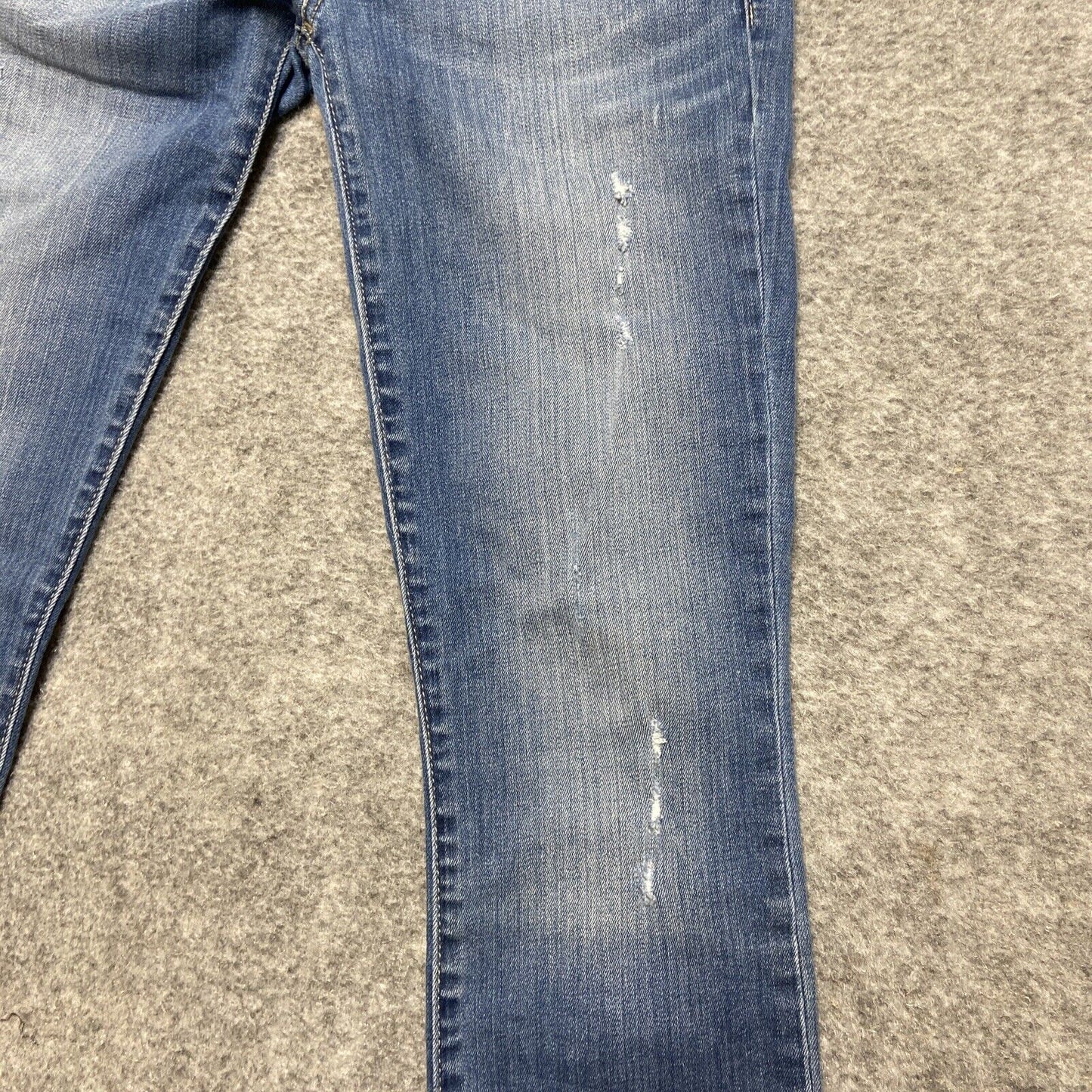Gap 1969 Always Skinny Distressed Jeans Women's Size 26p Blue Denim