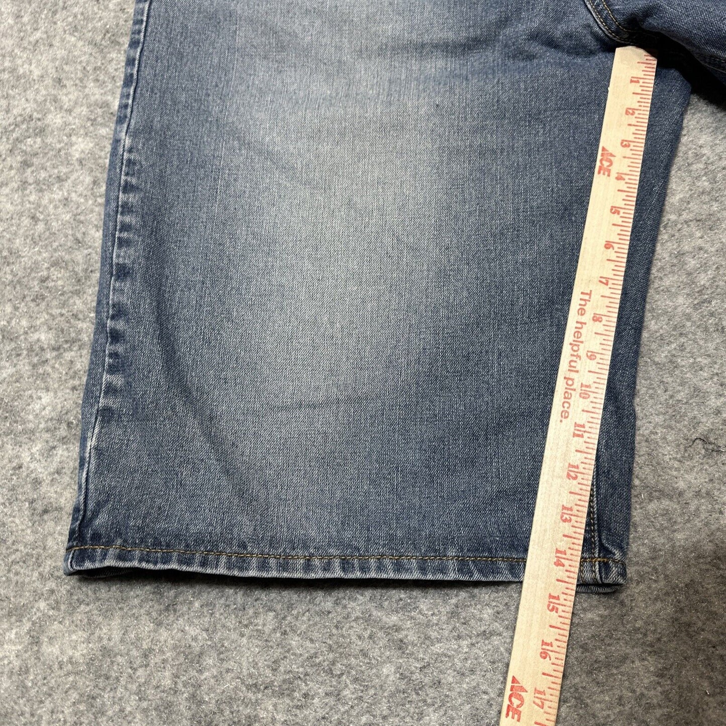 Linea Uomo Relaxed Straight Fit Men's Bermuda Jean Shorts Size W40 Blue Denim