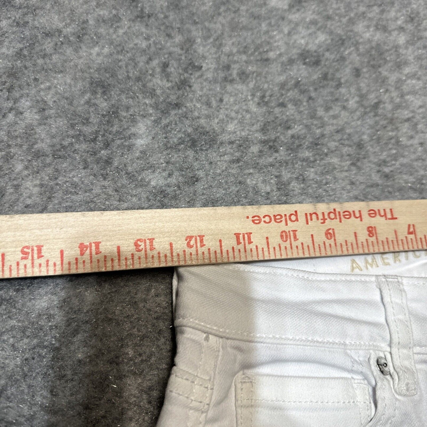 NEW American Eagle Stretch Women's Mom Jean Size 00R White Denim