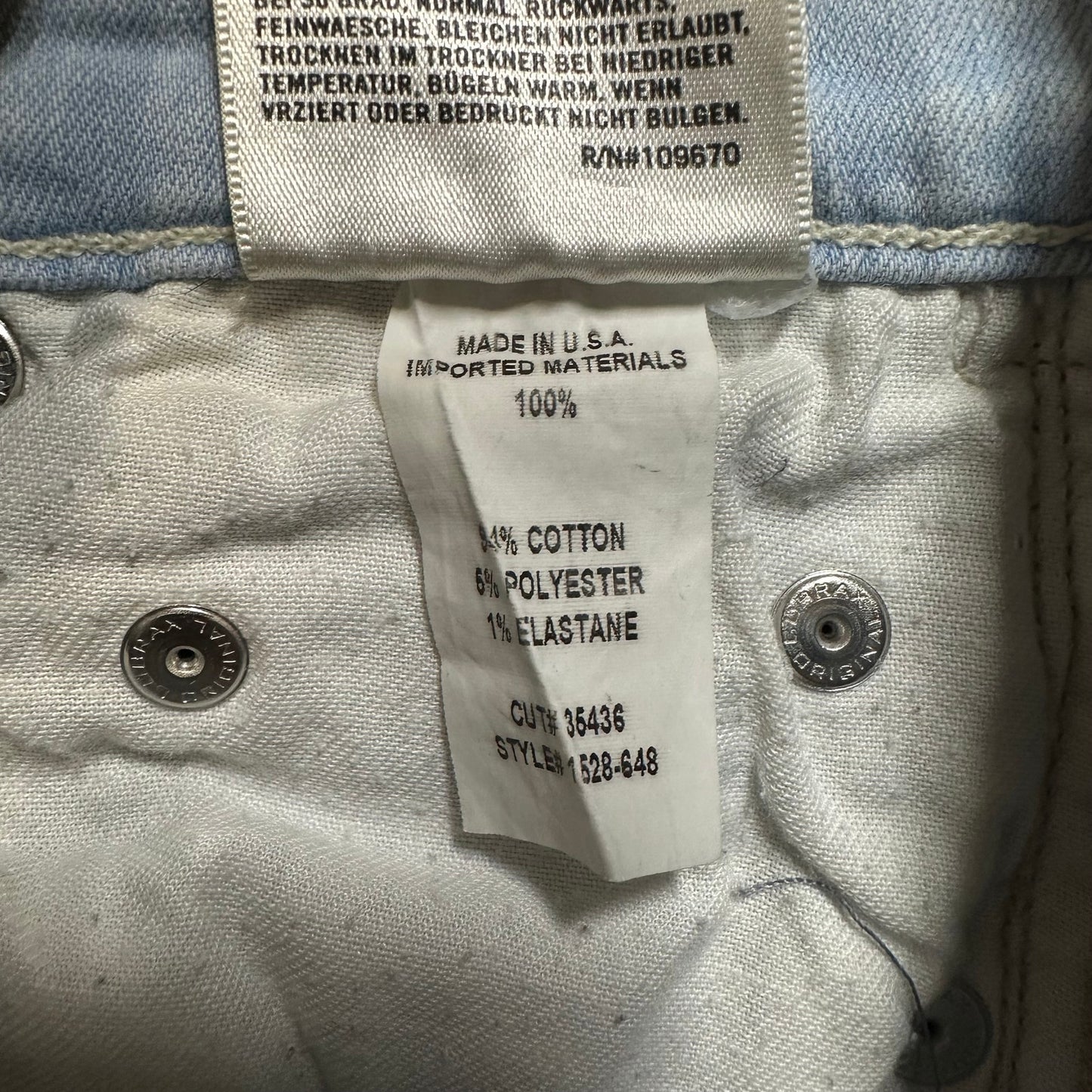 C of H Rocket Crop Petite High Rise Skinny Jeans Women's Size 24 Light Blue Denim