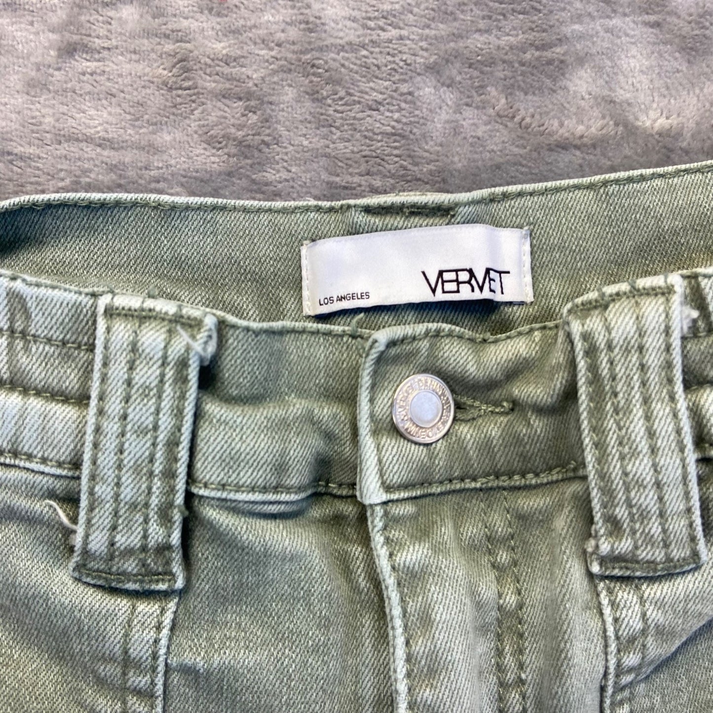 Vervet Women's Cargo Straight Pants Size 25 Green Pants