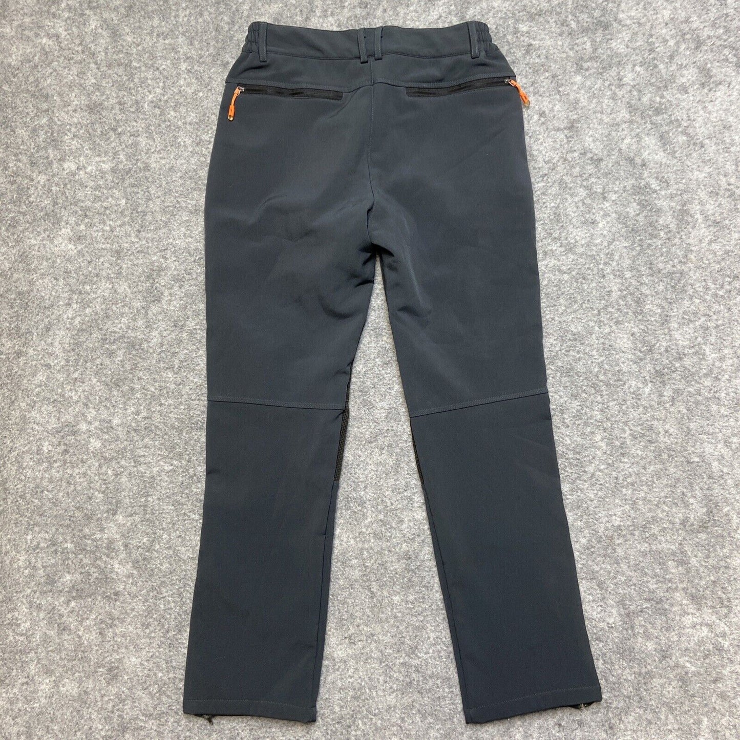 Gash Hao Softshell Waterproof Ski Snowboard Pants Men's 30x30 Fleece Lined Gray