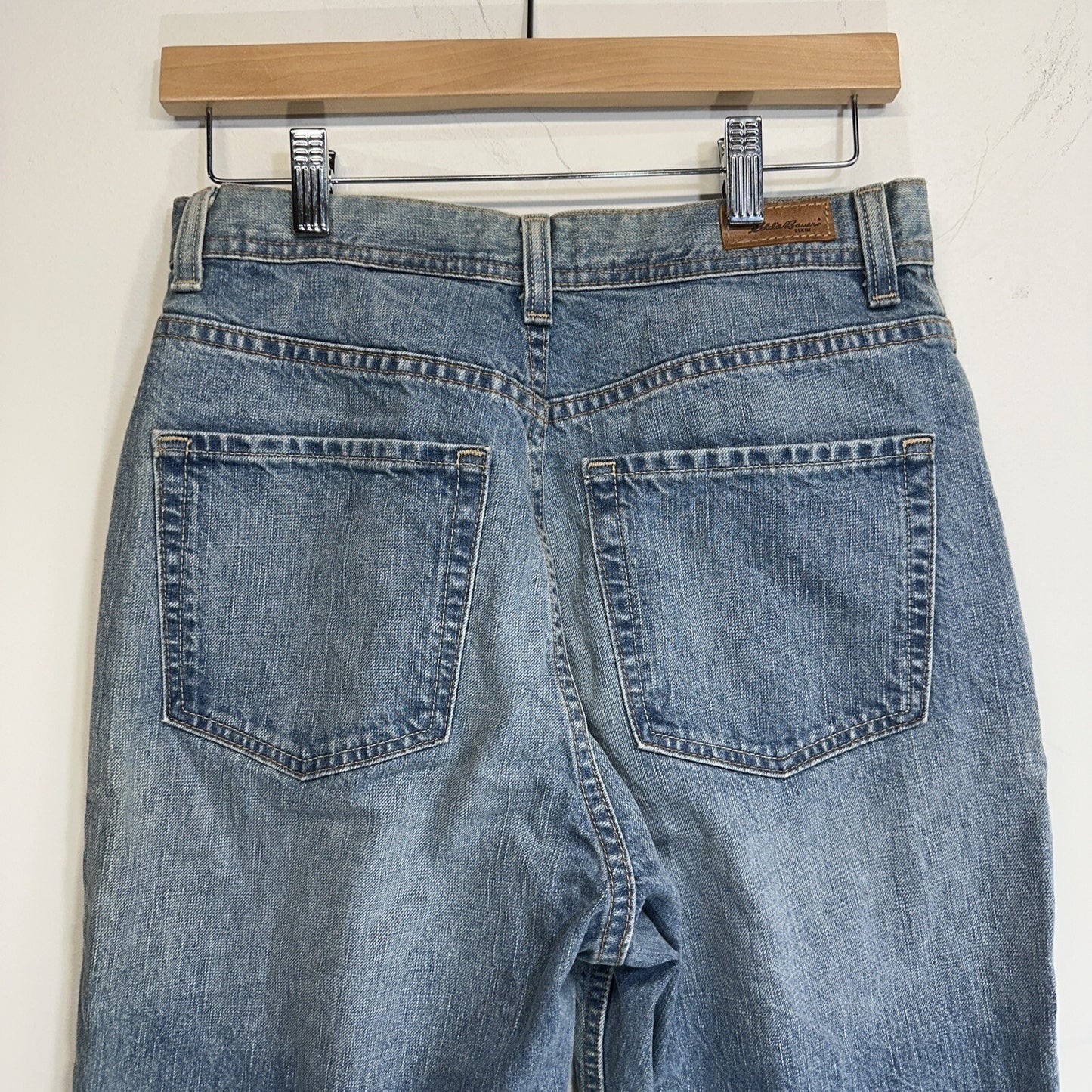Eddie Bauer Jeans Women's Size 10R (29x31) Straight Leg Blue Denim