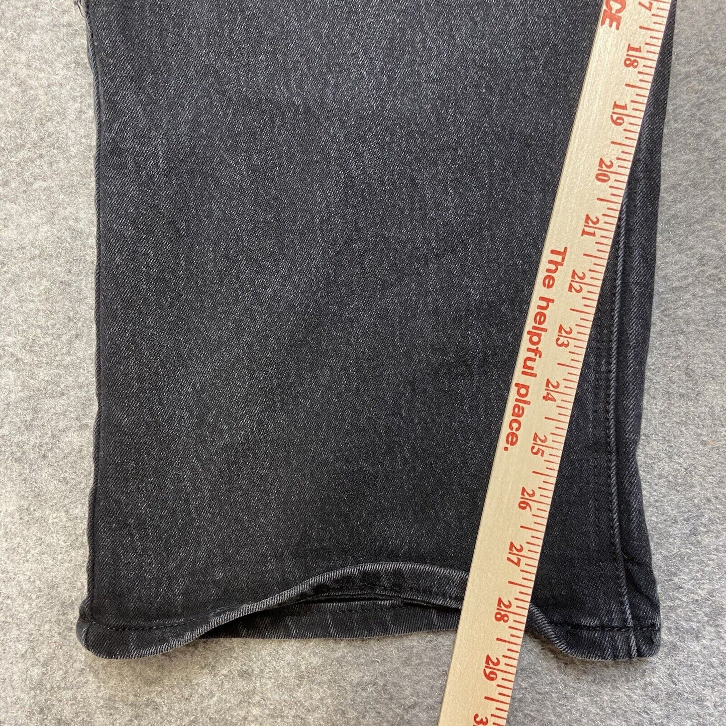Linea Uomo Relaxed Straight Jeans Men's Size 46x30 Black Denim