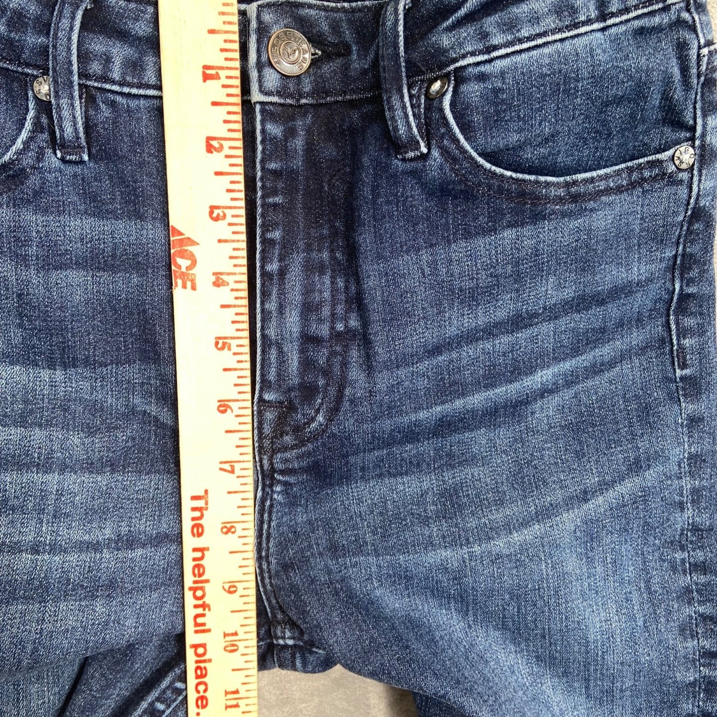 Vigoss Women's Ace Skinny Jeans Size 27 Blue Dark Wash