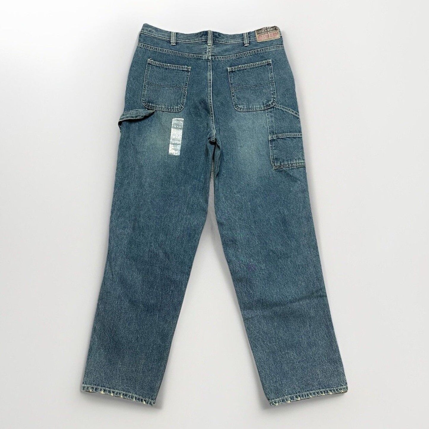 New Steve & Barry's Carpenter Jeans Men's Size 38x34 Blue Denim