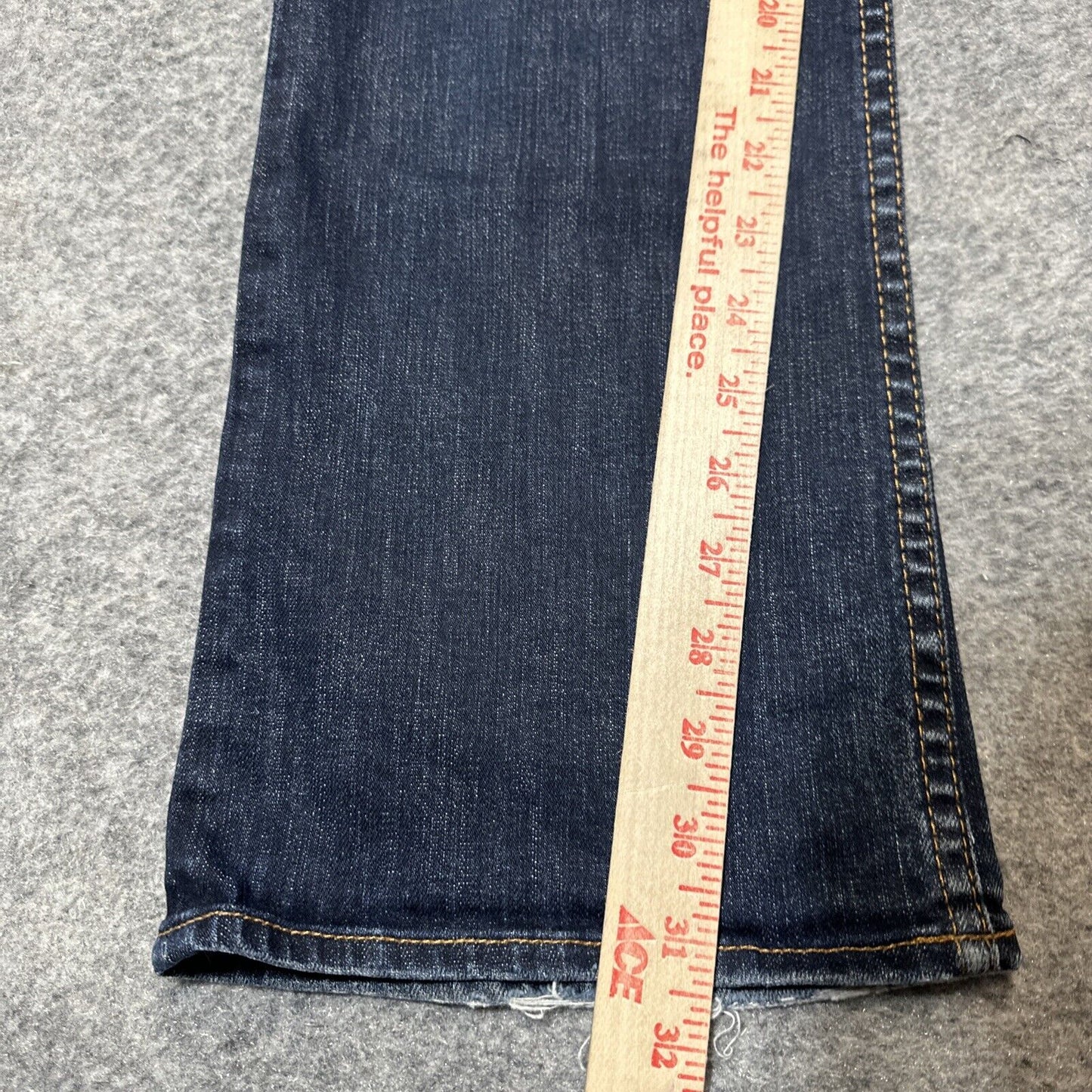 Big Star Sophie Distressed Bootcut Jeans Women's Size 28R Dark Blue Denim