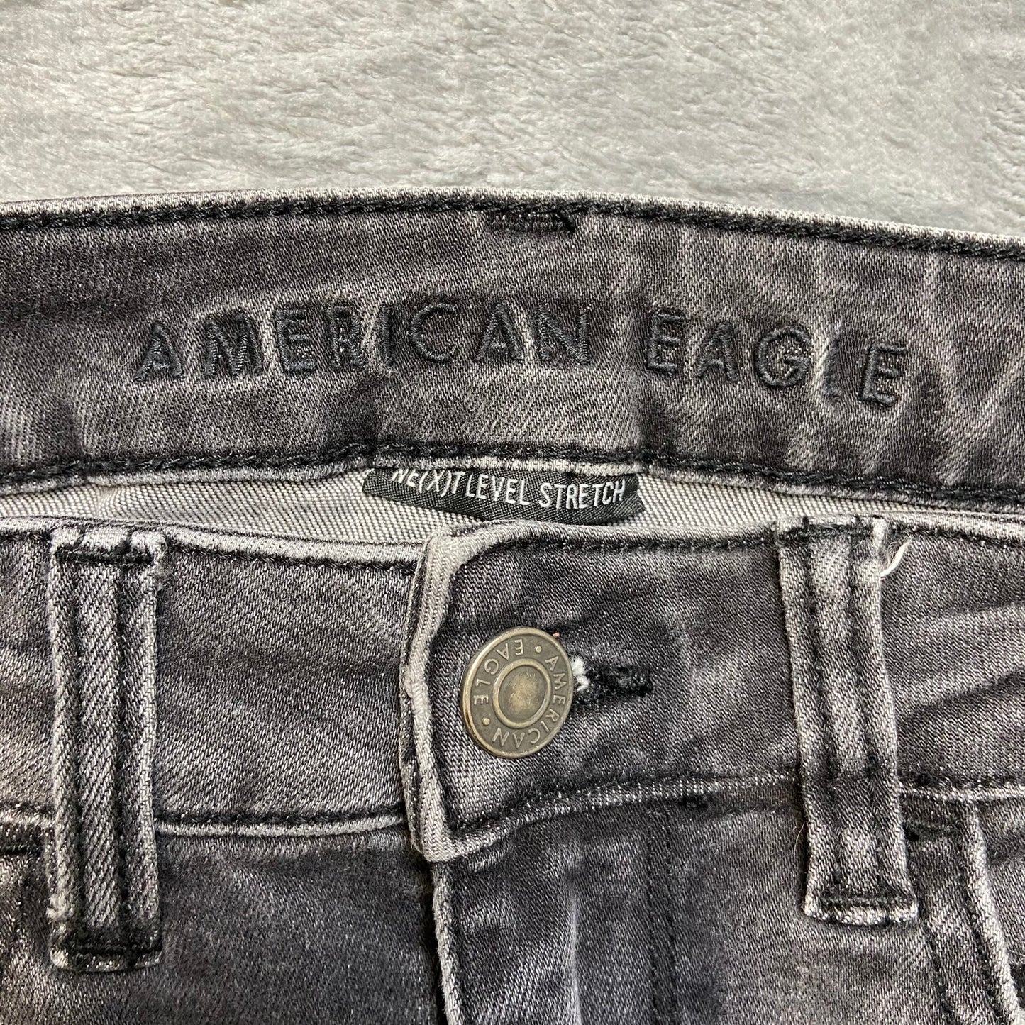 American Eagle Next Level Stretch Highest Rise Jegging Women Size 0XShort Black