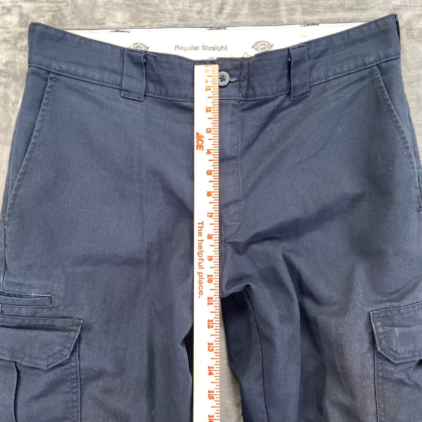Dickies Men's Regular Straight Cargo Pants 34x34 Navy Blue