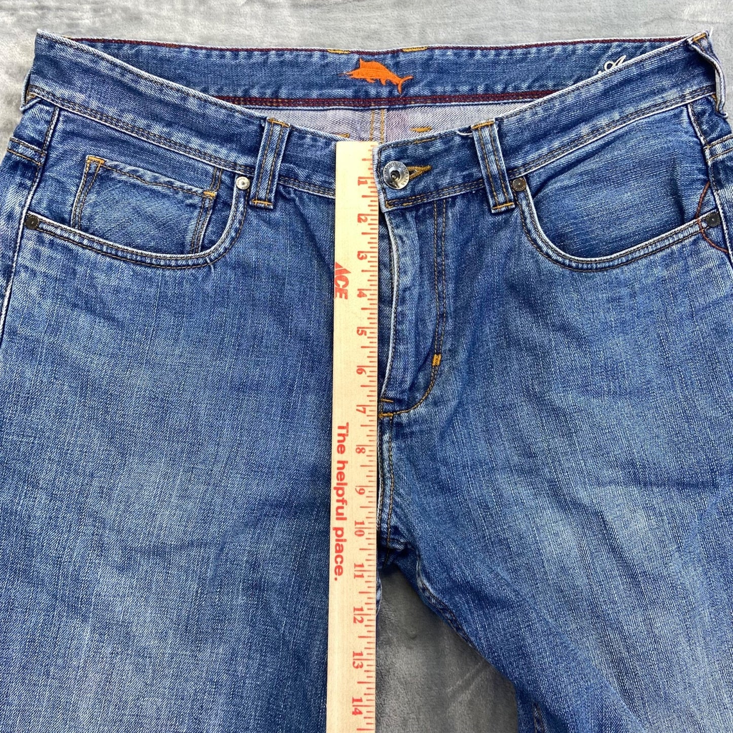 Tommy Bahama Men's Straight Jeans Size 36x32 Blue Denim