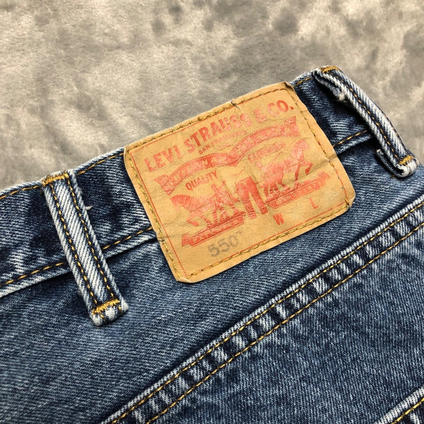 Lot of 2 Levi's 550 Work Jeans Men's Size 42x30 Black Blue Grade A/B Denim
