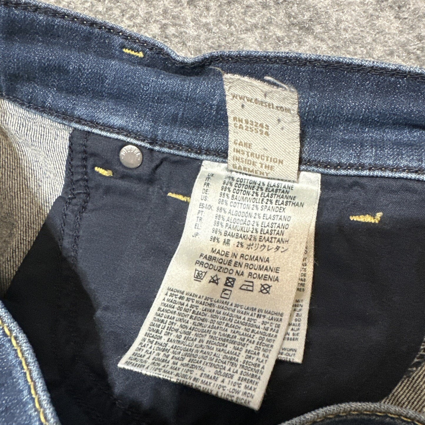 Diesel Bootzee-St Slim Bootcut Women's Jeans Size 28x34 Blue Dark Denim