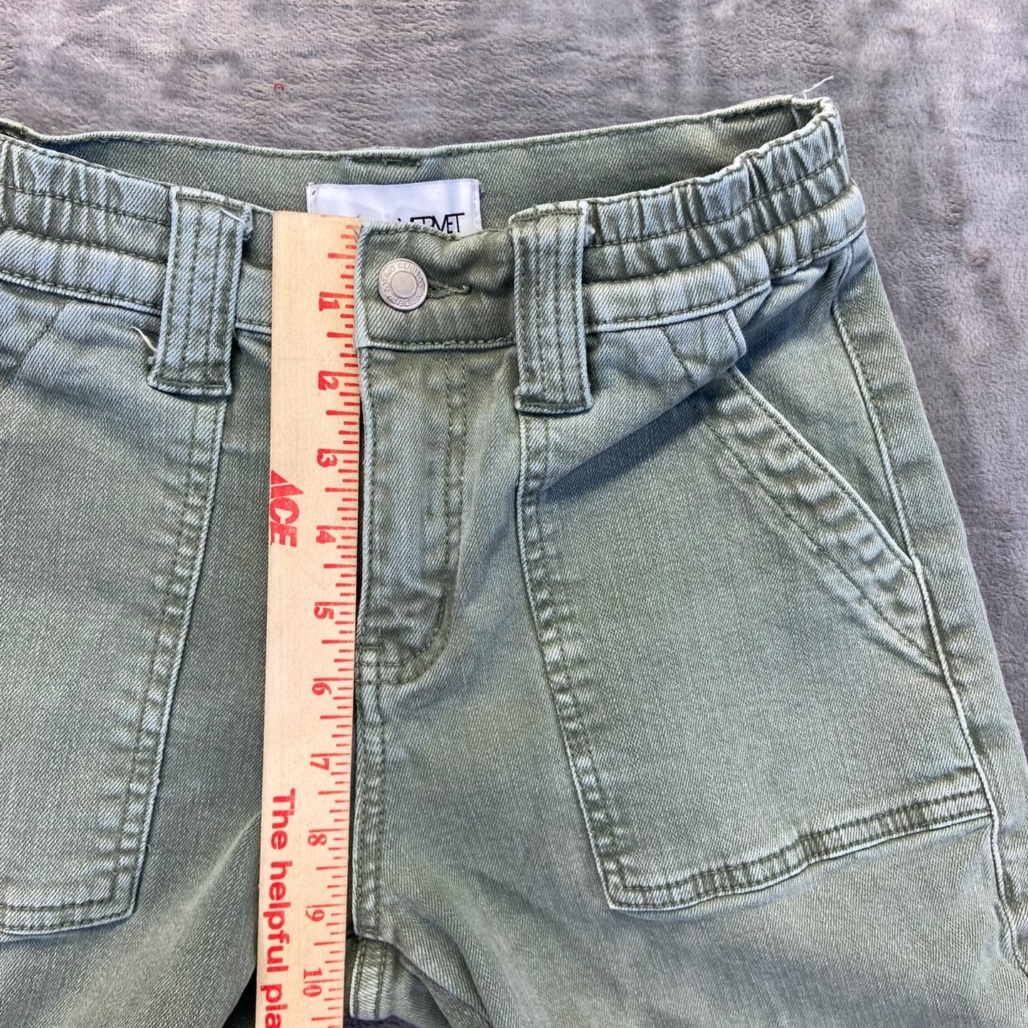Vervet Women's Cargo Straight Pants Size 25 Green Pants