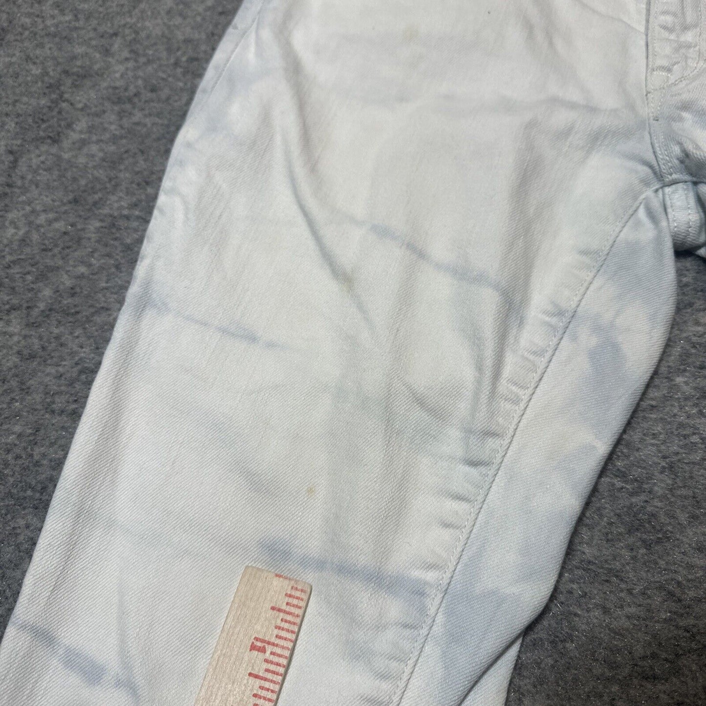 Levi's 421 Women's Skinny Jeans Size 29 White Acid Wash