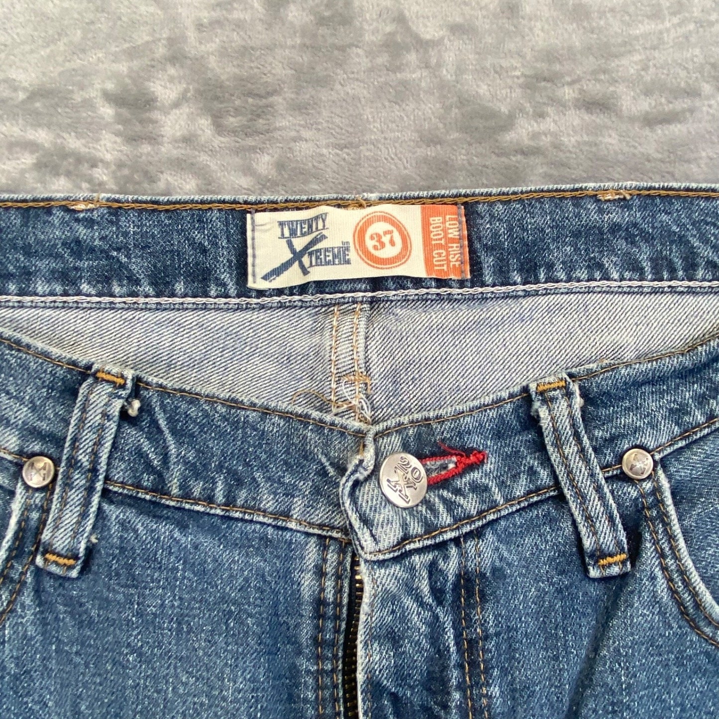 Wrangler Men's 20Xtreme Boot Cut Jeans Size 34x32 Blue Denim