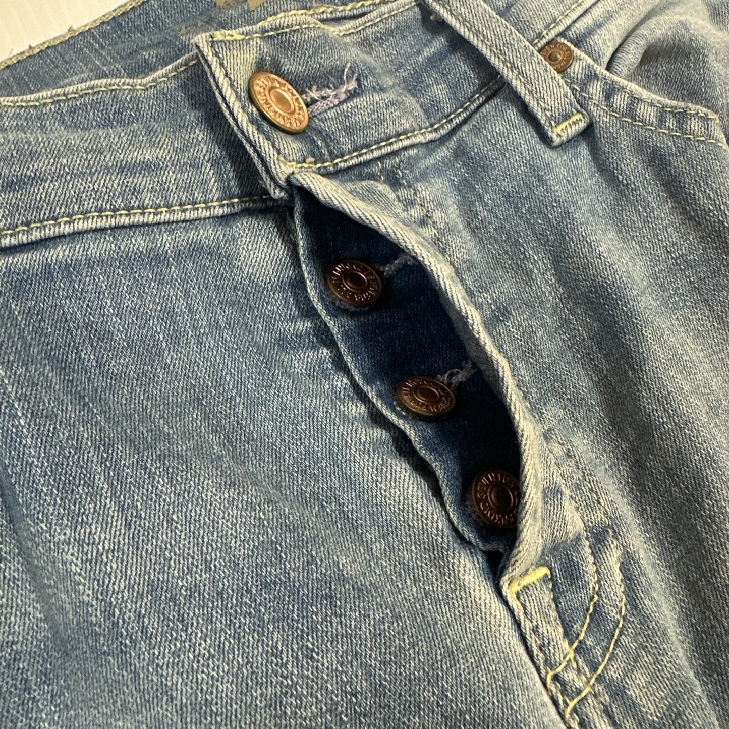 7 For All Mankind Josefina Skinny Boyfriend Distressed Jeans Womens Sz 28 Blue