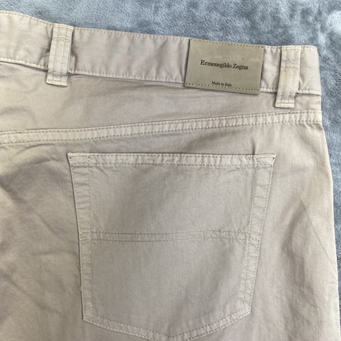 New Ermenegildo Zegna Straight Jeans Men's Size 42 Beige