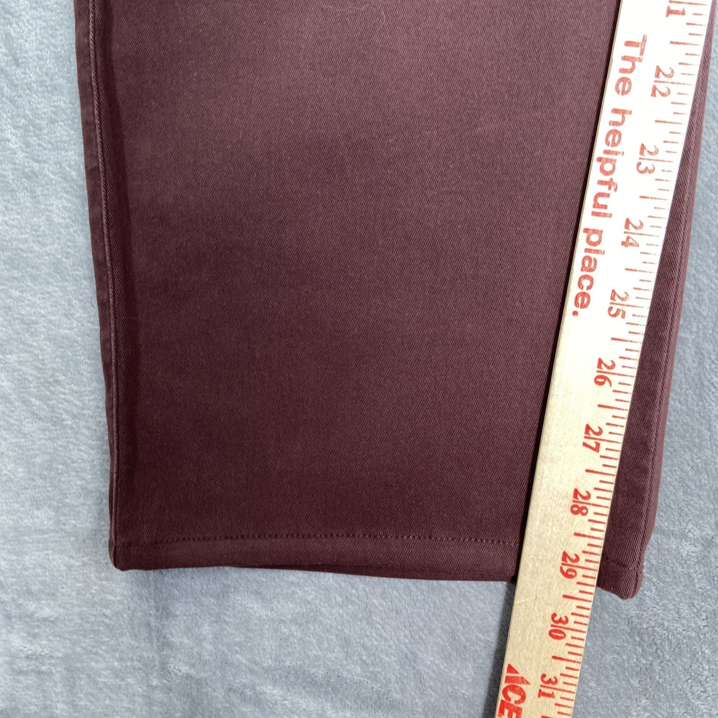 New Ermenegildo Zegna Straight Jeans Men's Size 40 Maroon Dark Red Purple