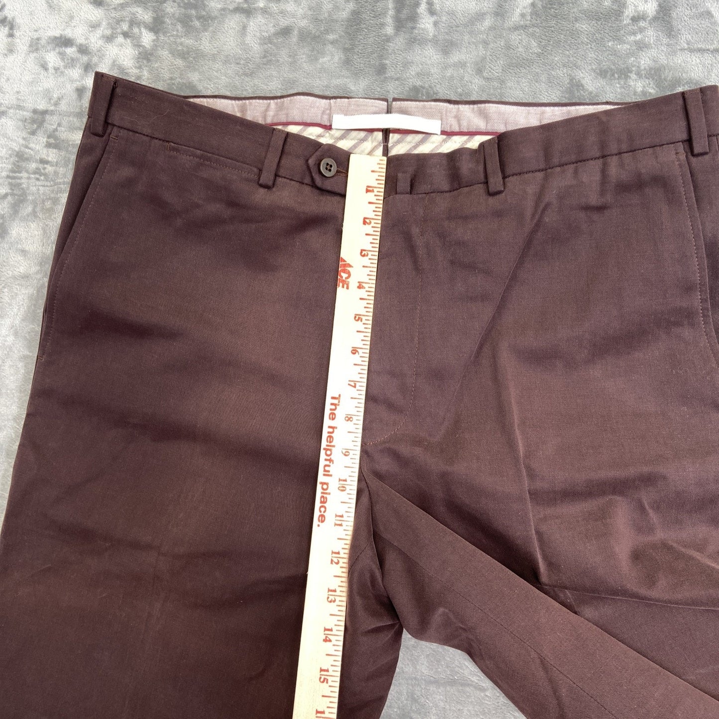 New Ermenegildo Zegna Dress Pants Men's Size 38 Purple Dark Red Maroon