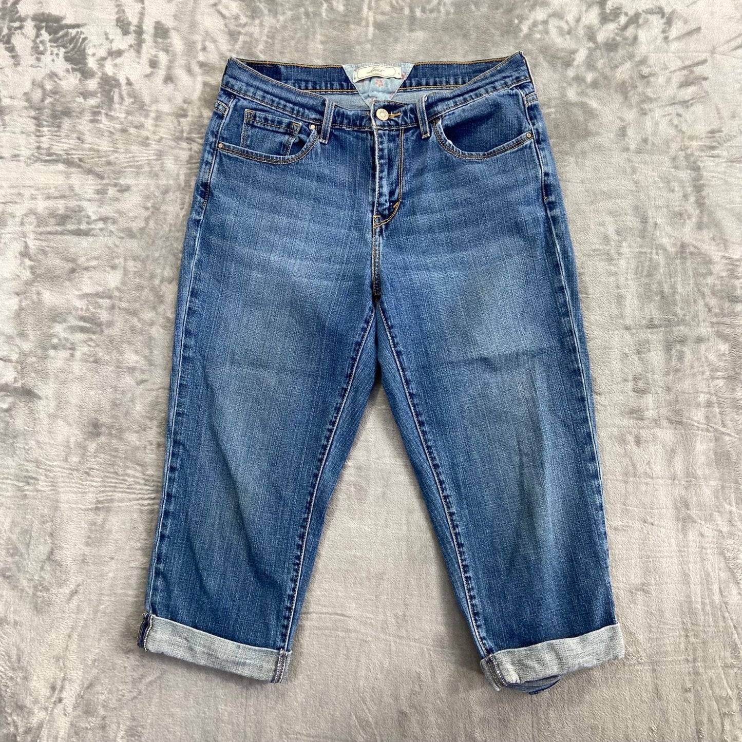 Levi's Women's Straight Jeans Size 8 Blue Denim