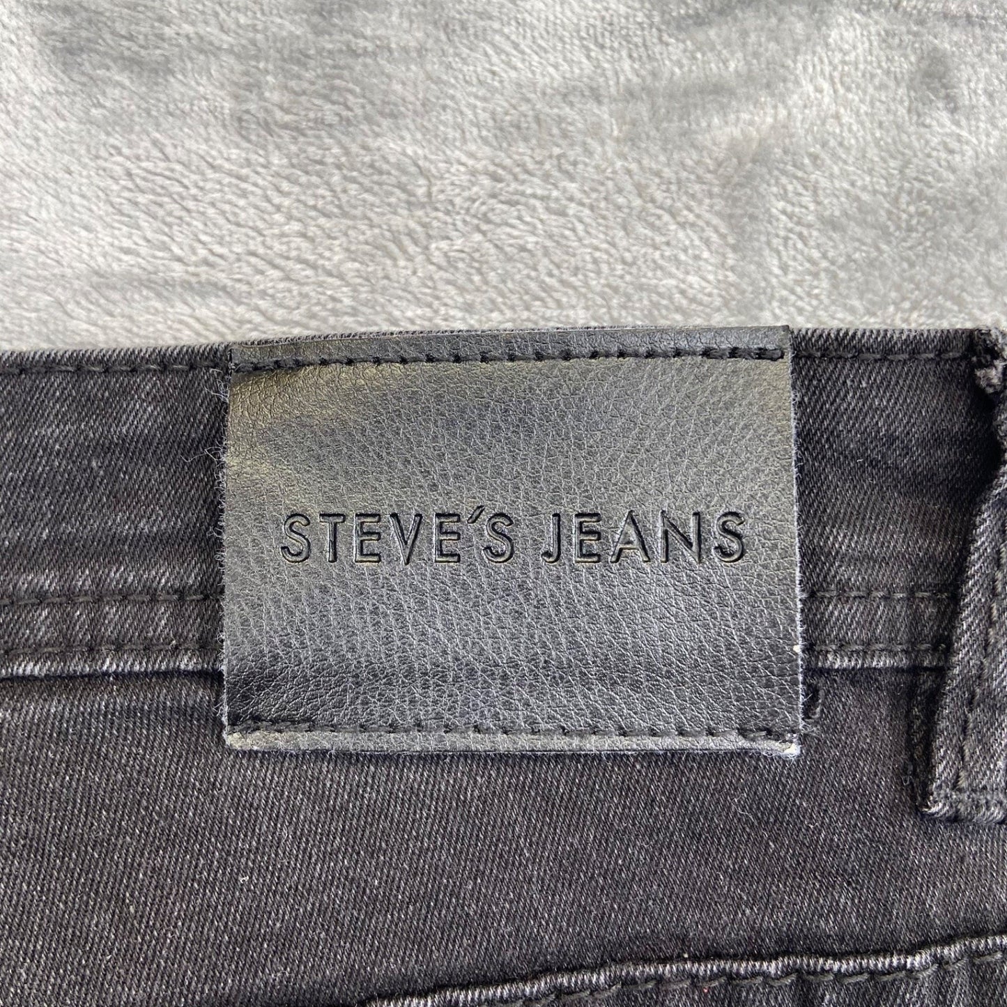 Steve's Jeans Men's Black Slim Fit Jeans Size 32/32 Cotton Blend #534424