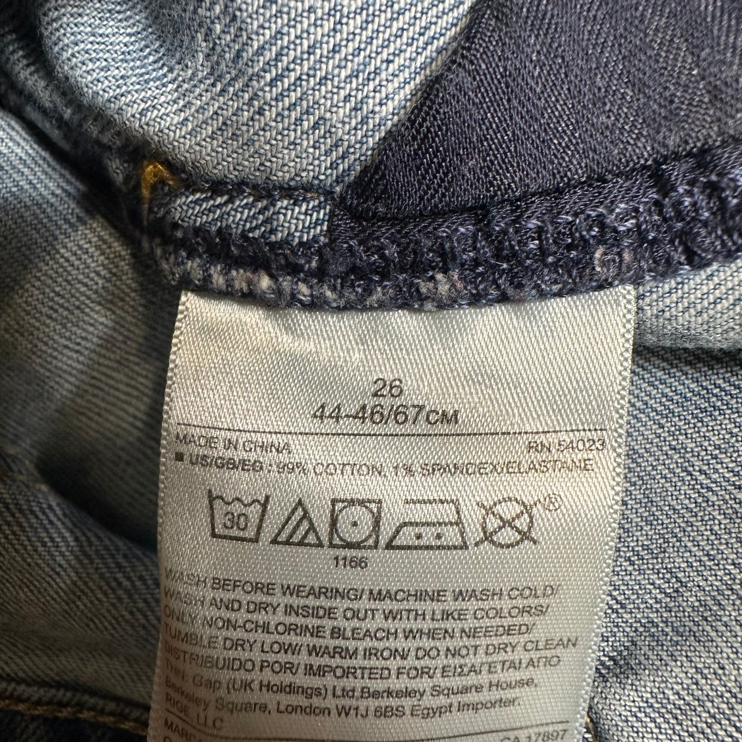 Gap 1969 Skinny Jeans Women's Size 26 Blue Denim