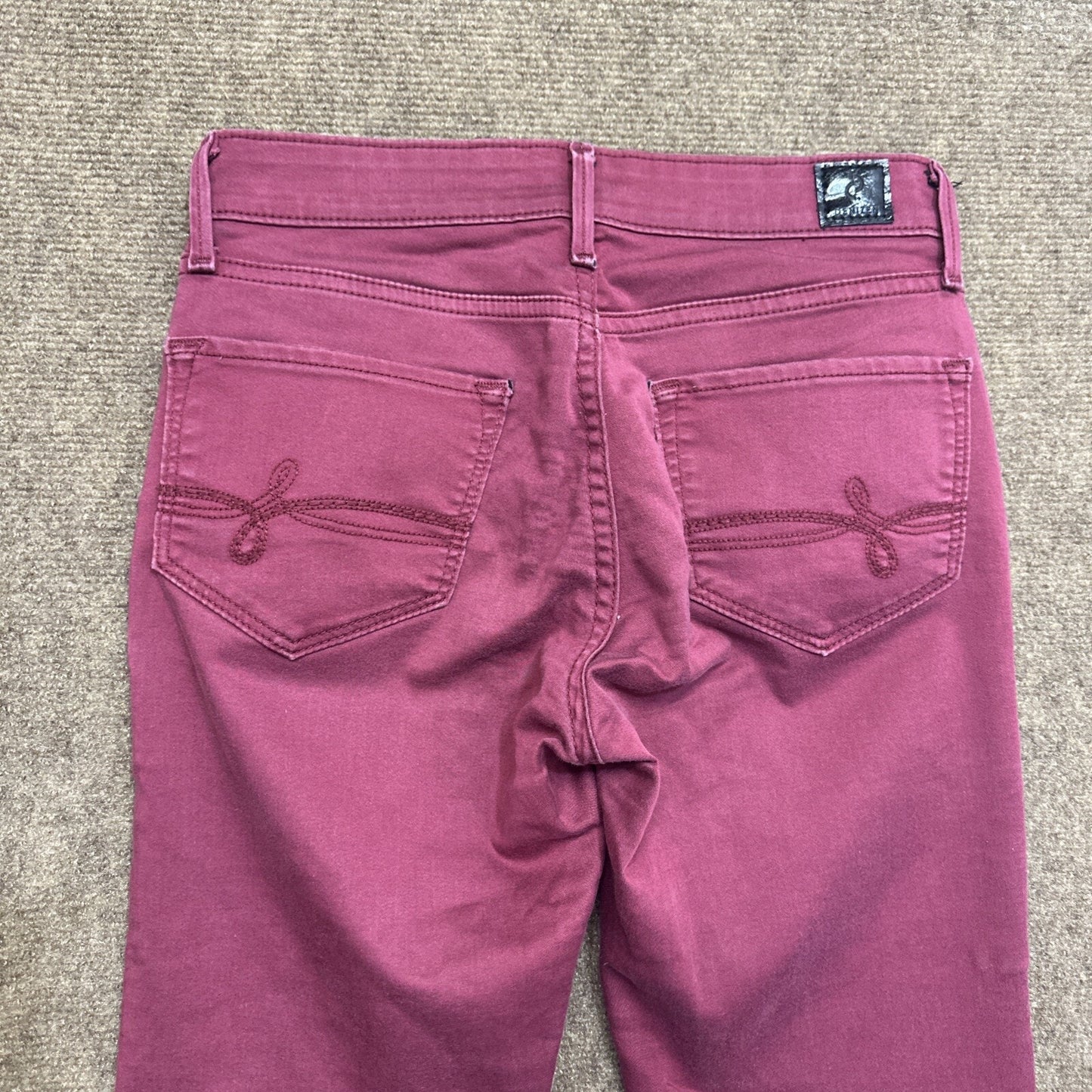 Denizen Levi's Jegging Womens Jeans Size 5 - 27W Burgundy Red Denim