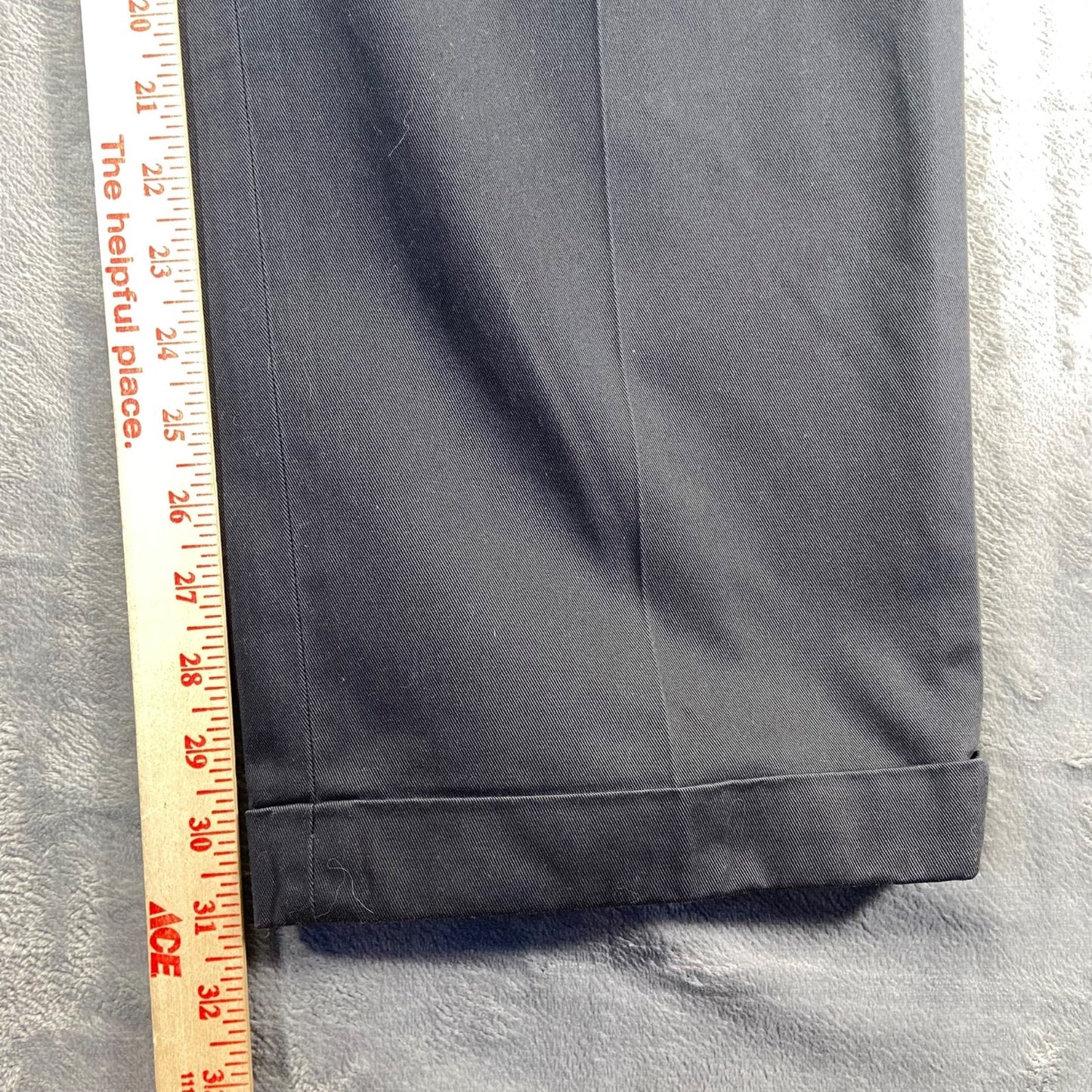 Brooks Brothers Men's Advantage Chino Pleated Pants 38x32 Black