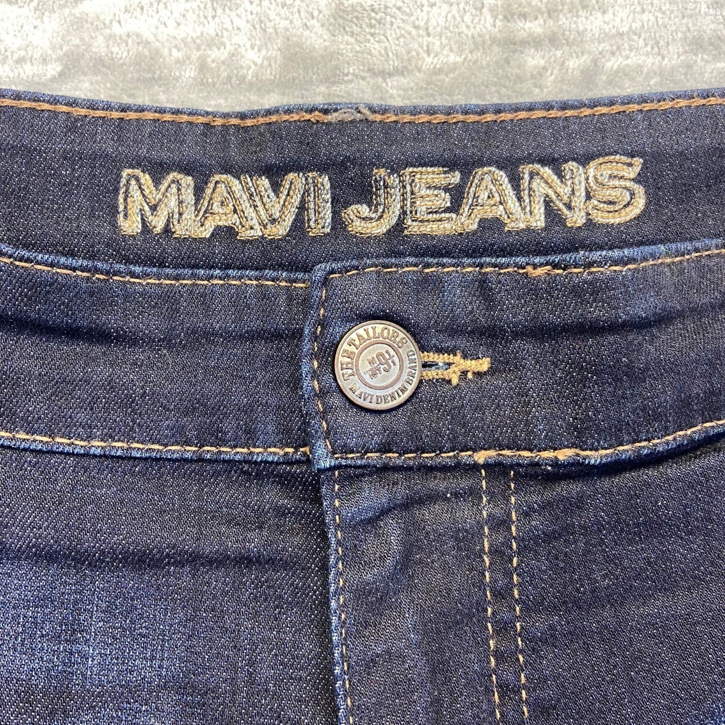 Mavi Men's Straight Jeans Size 36 Blue Dark Wash
