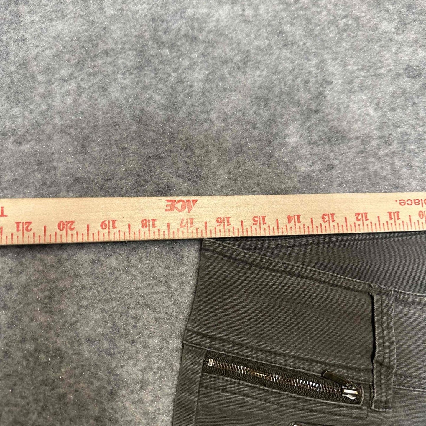 CAbi Women's Bootcut Cargo Multiple Pocket Jeans Size 12 Black Dark Wash Denim
