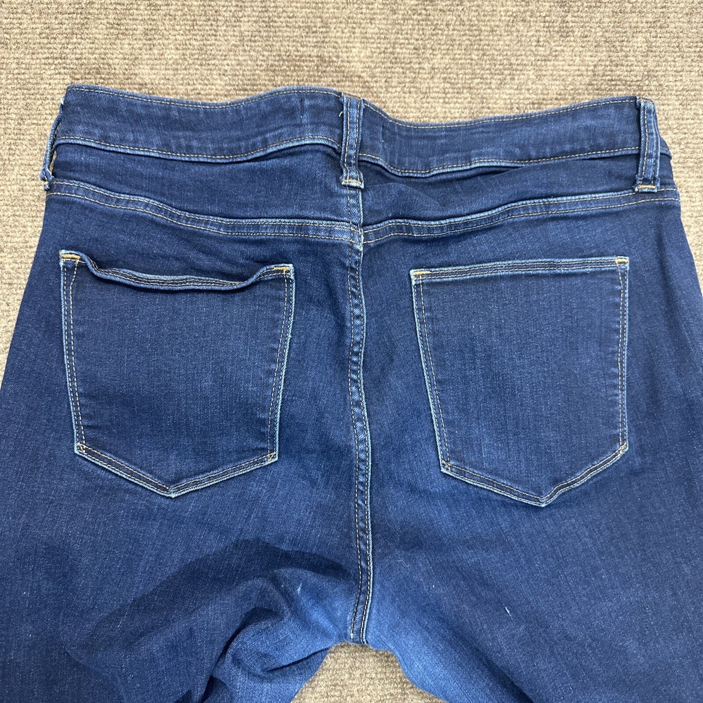 Gap 1969 Curvy True Skinny Women's Jeans Size 32 R Blue Dark Wash Denim