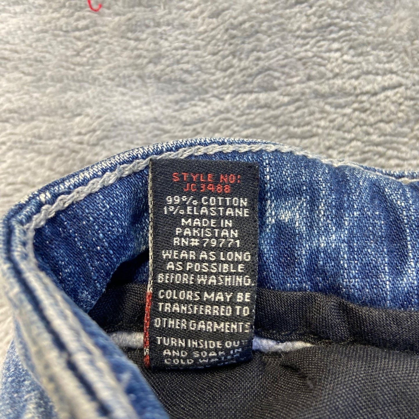 Jordan Craig Men's Distressed Straight Jeans 38x32 Blue Light Wash Hip Denim