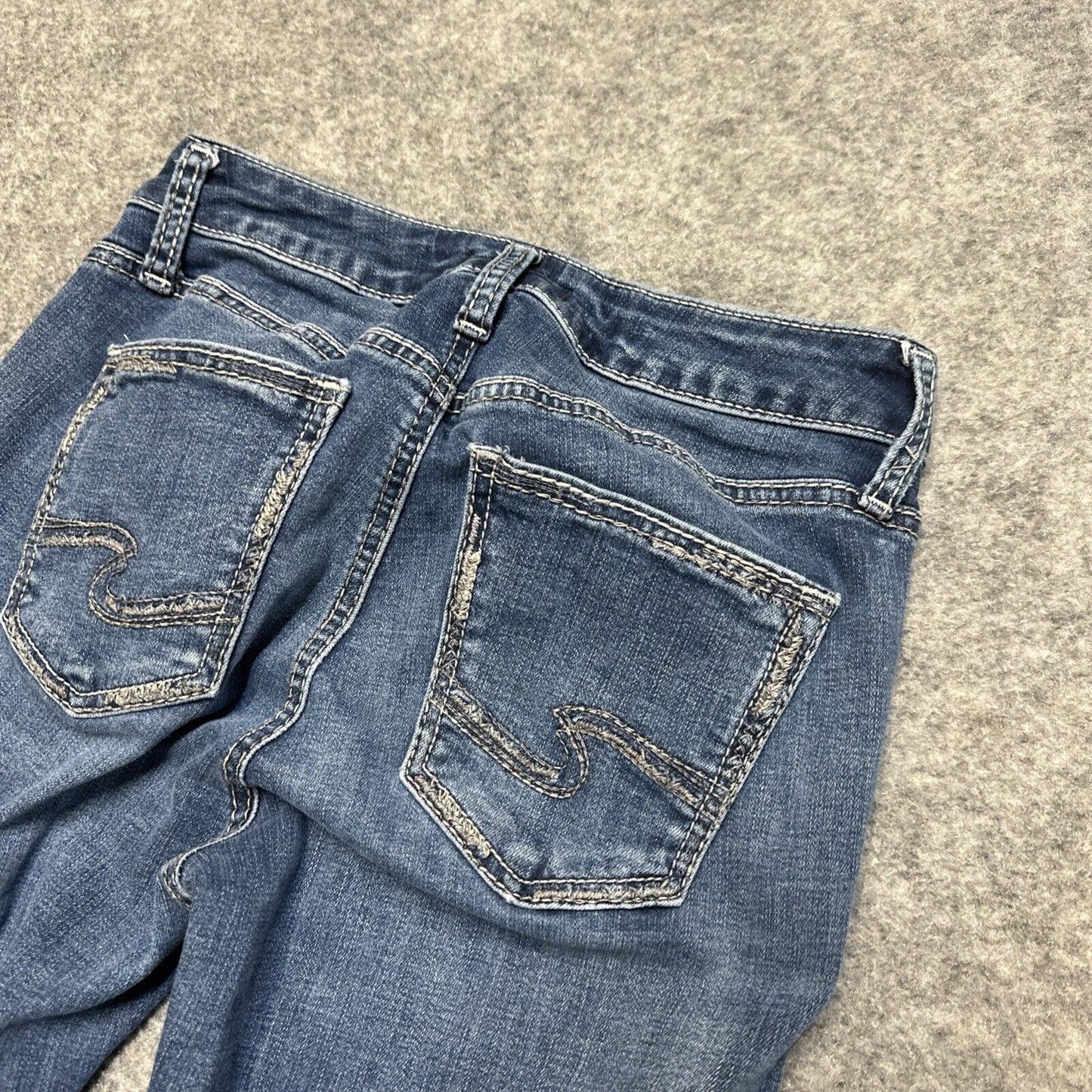 Silver Jeans Suki Slim Boot Jeans Women's Size 26/31 Blue Denim