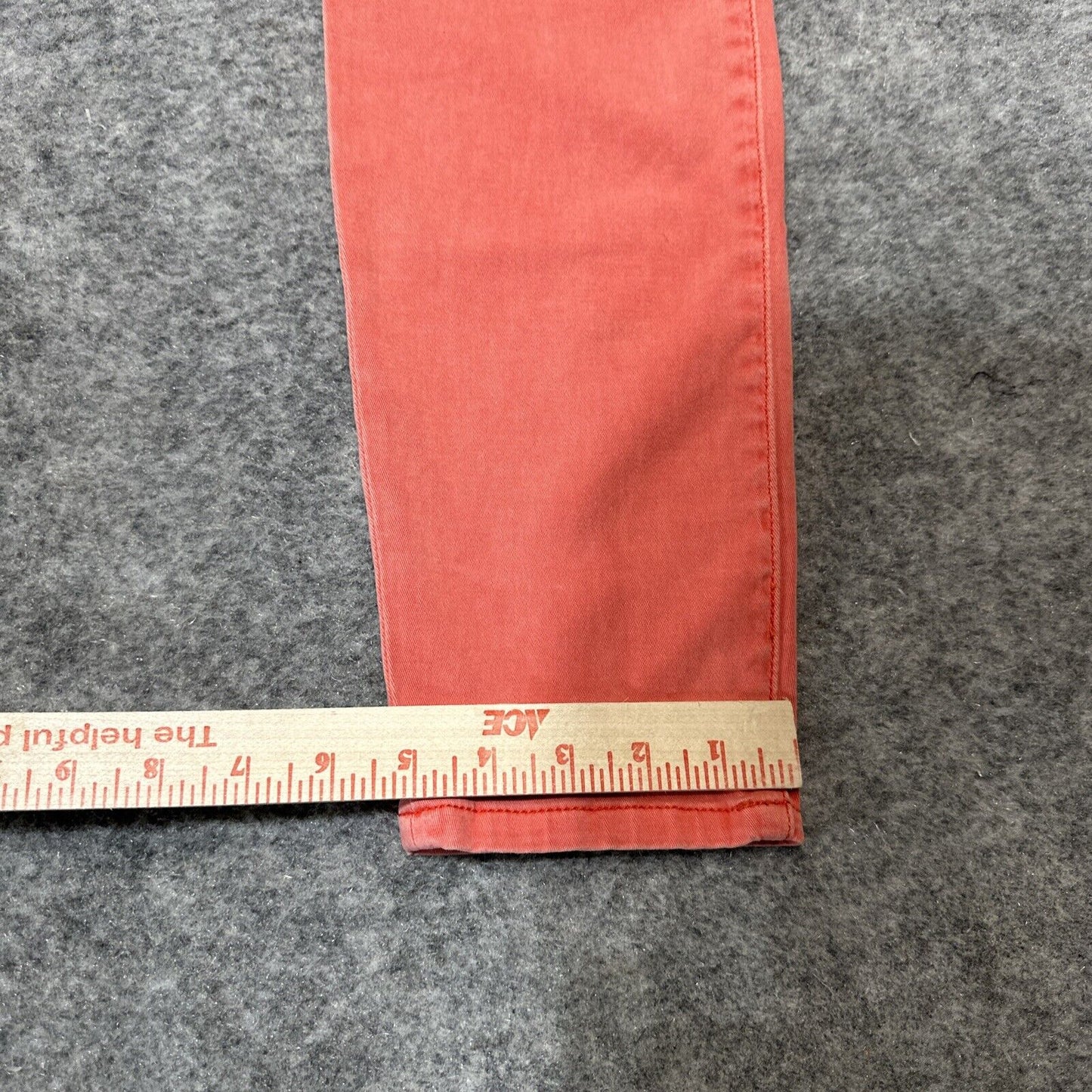 CAbi Women's Skinny Jeans Size 4 Red Peach Light Wash Denim