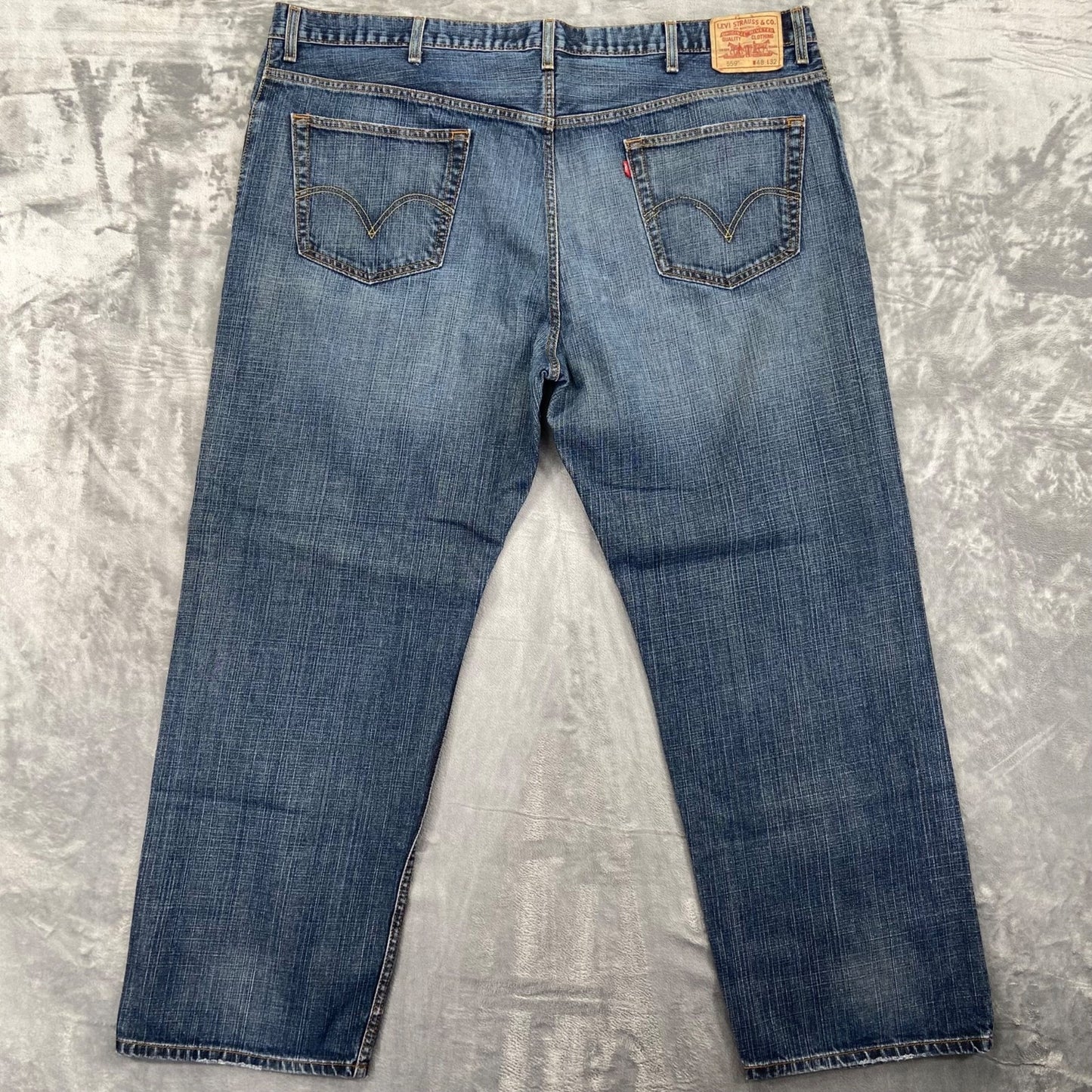 Levi's Men's 559 Relaxed Straight Jeans Size 48x32 Blue