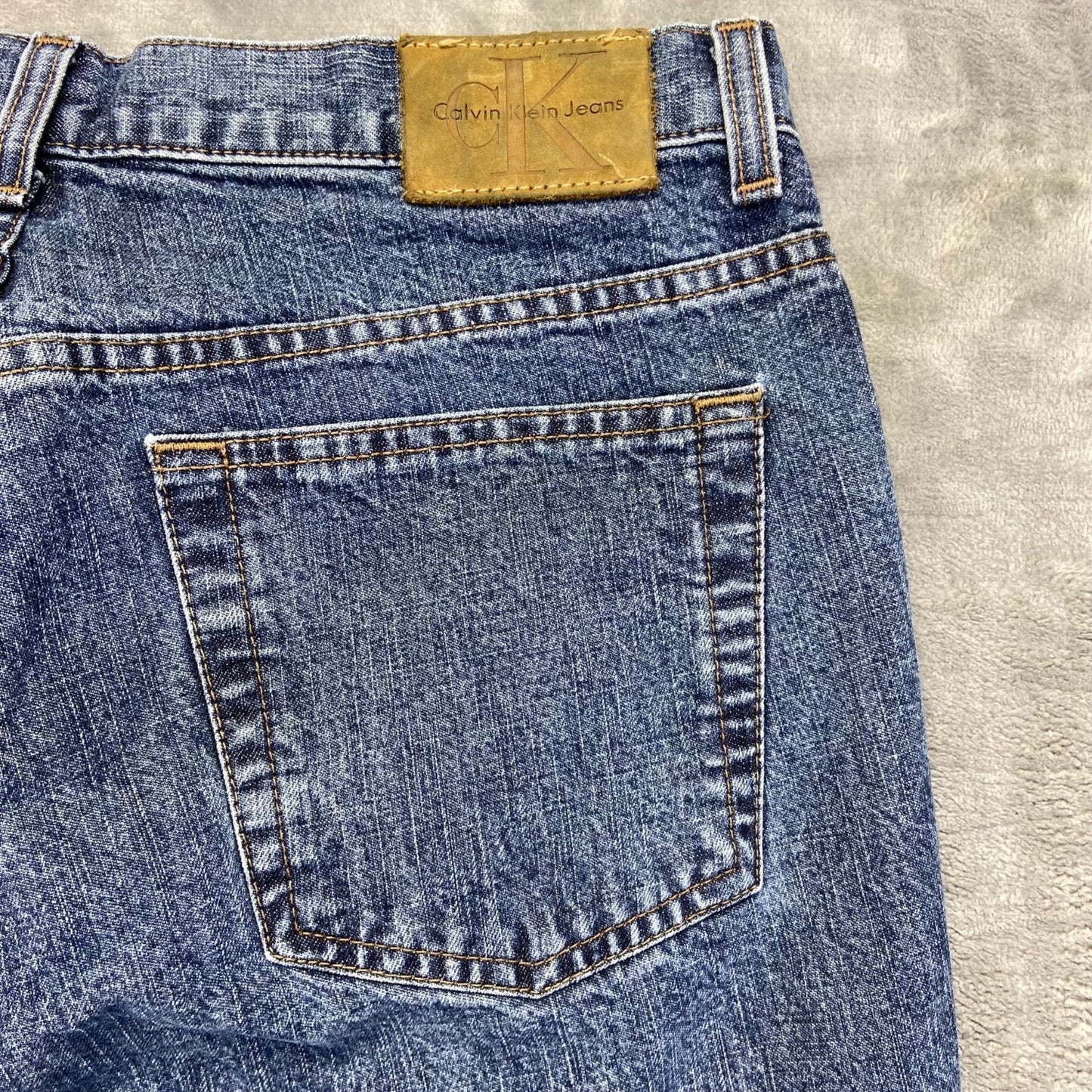 Calvin Klein Straight Leg Jeans Women's Size 8 Blue Denim Cotton