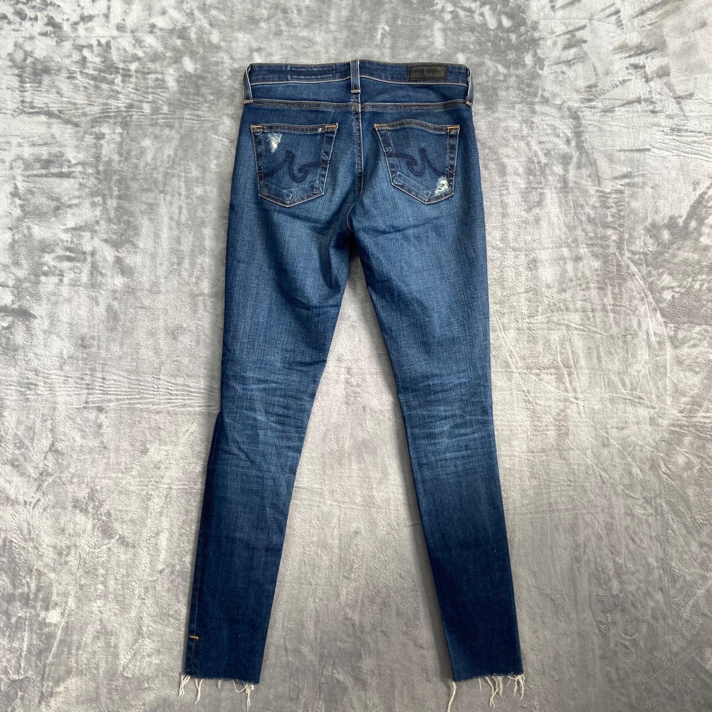 AG Adriano Goldschmied Women's Super Skinny Ankle Jeans 24R Blue