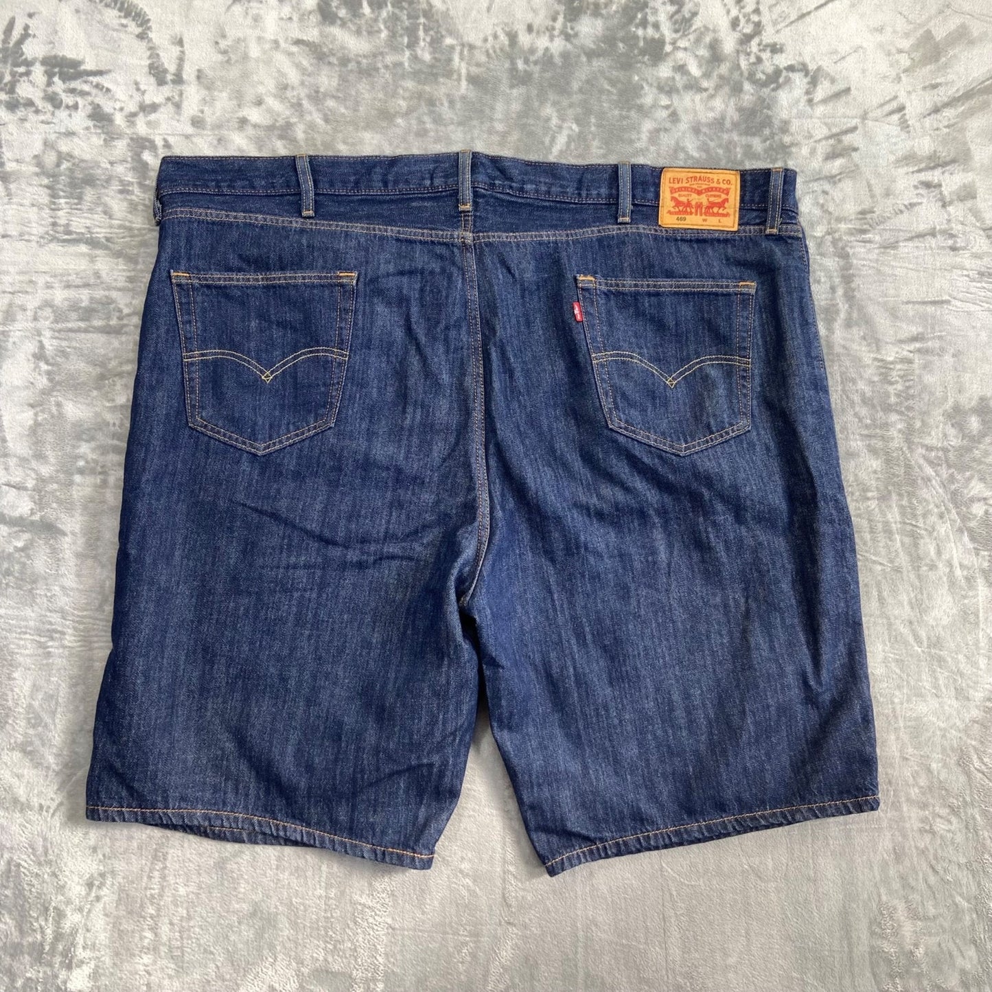 Levi's Denim Shorts Men's Size 50 Blue Dark Wash Jorts 11"