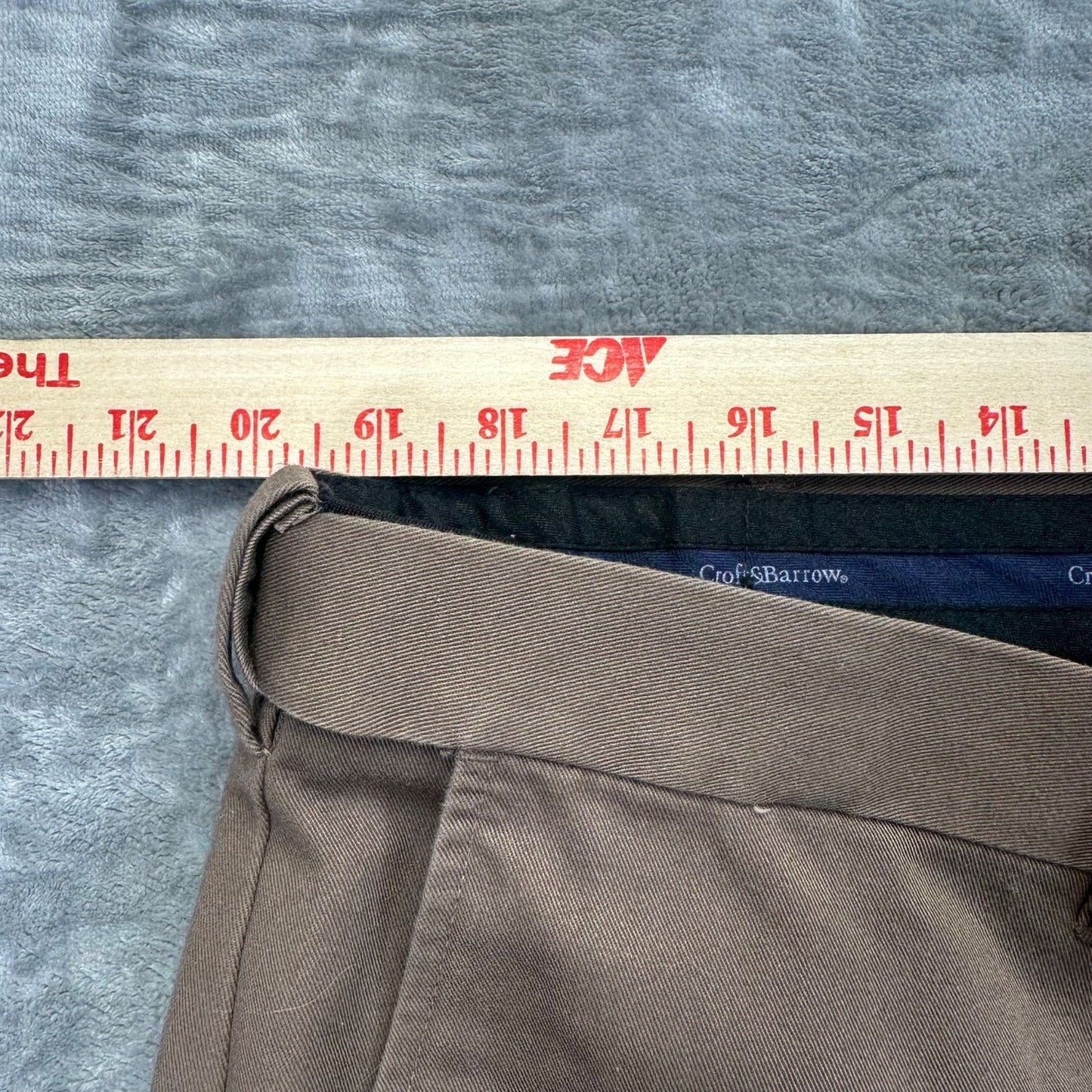Croft & Barrow Men's Dress Pants Size 40x32 Brown