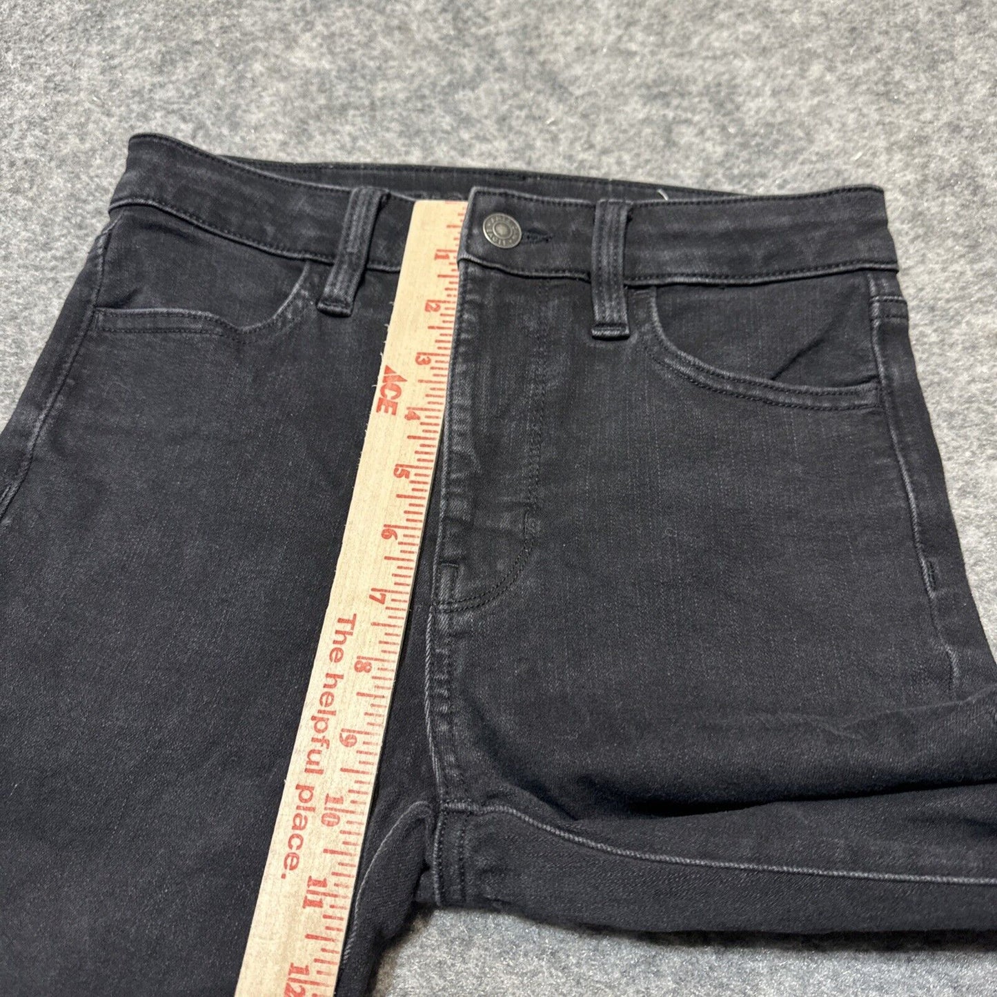 American Eagle The Dream Jean Super Hi Rise Jegging Women’s 0 R Black Denim
