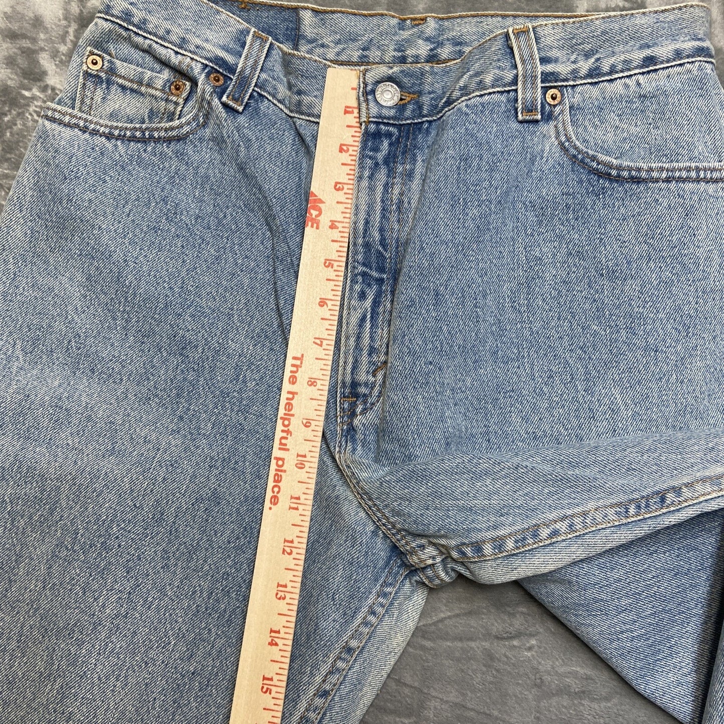 Vintage Levi's 550 Relaxed Fit Tapered Leg Jeans Women'sSize 16 Mis L Light Blue