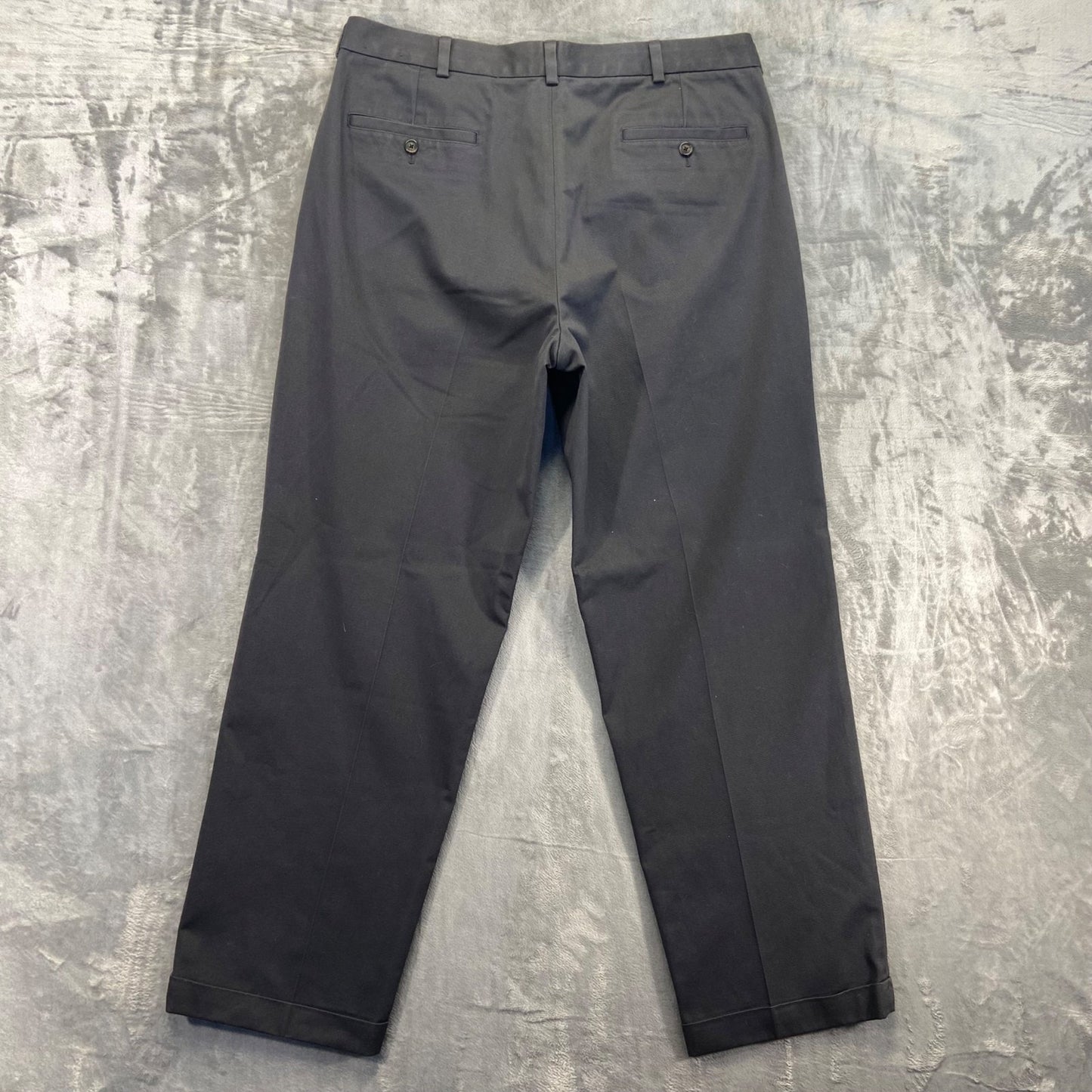 Brooks Brothers Men's Advantage Chino Pleated Pants 38x32 Black