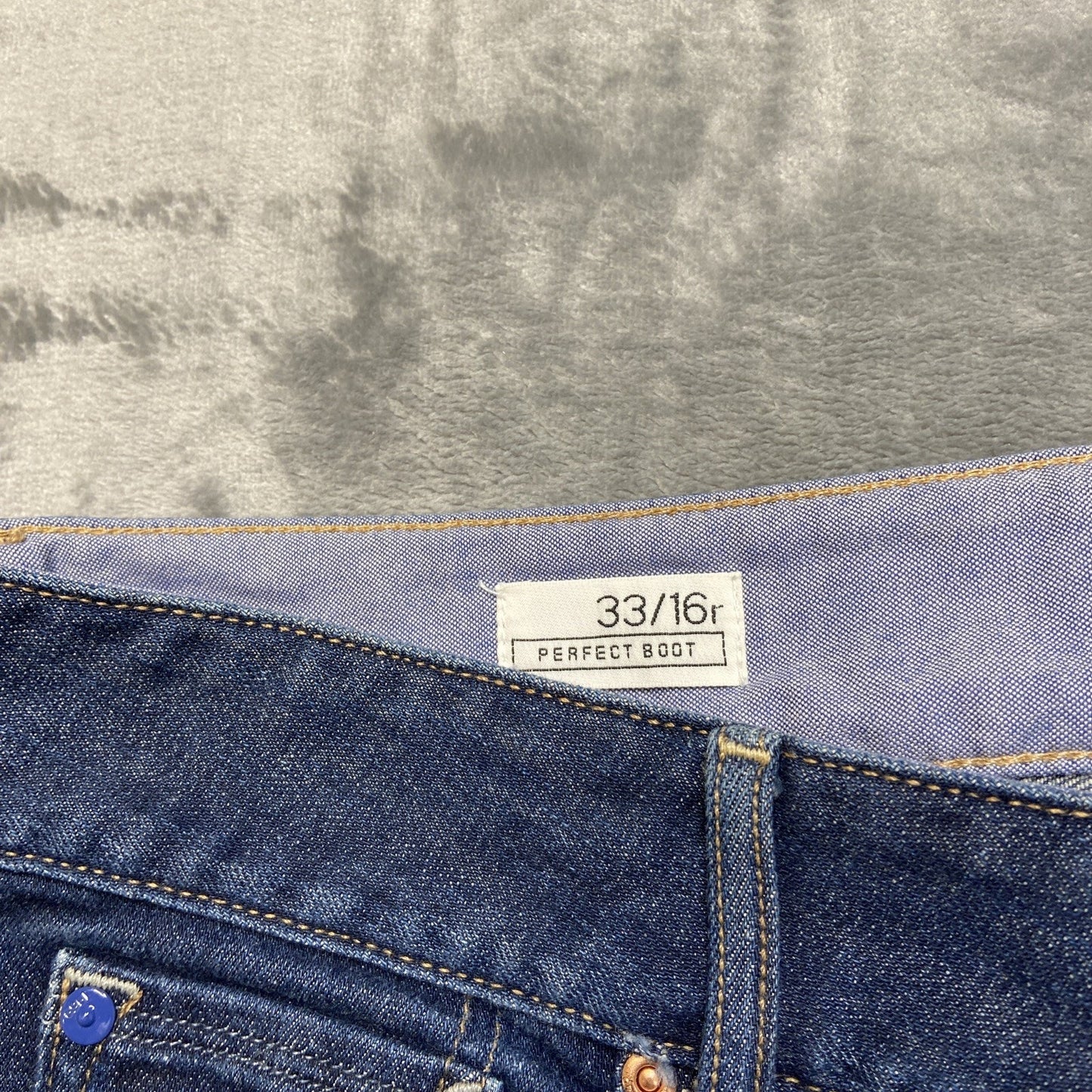 Gap 1969 Perfect Boot Cut Jeans Women's Size 33 Dark Wash Blue Denim