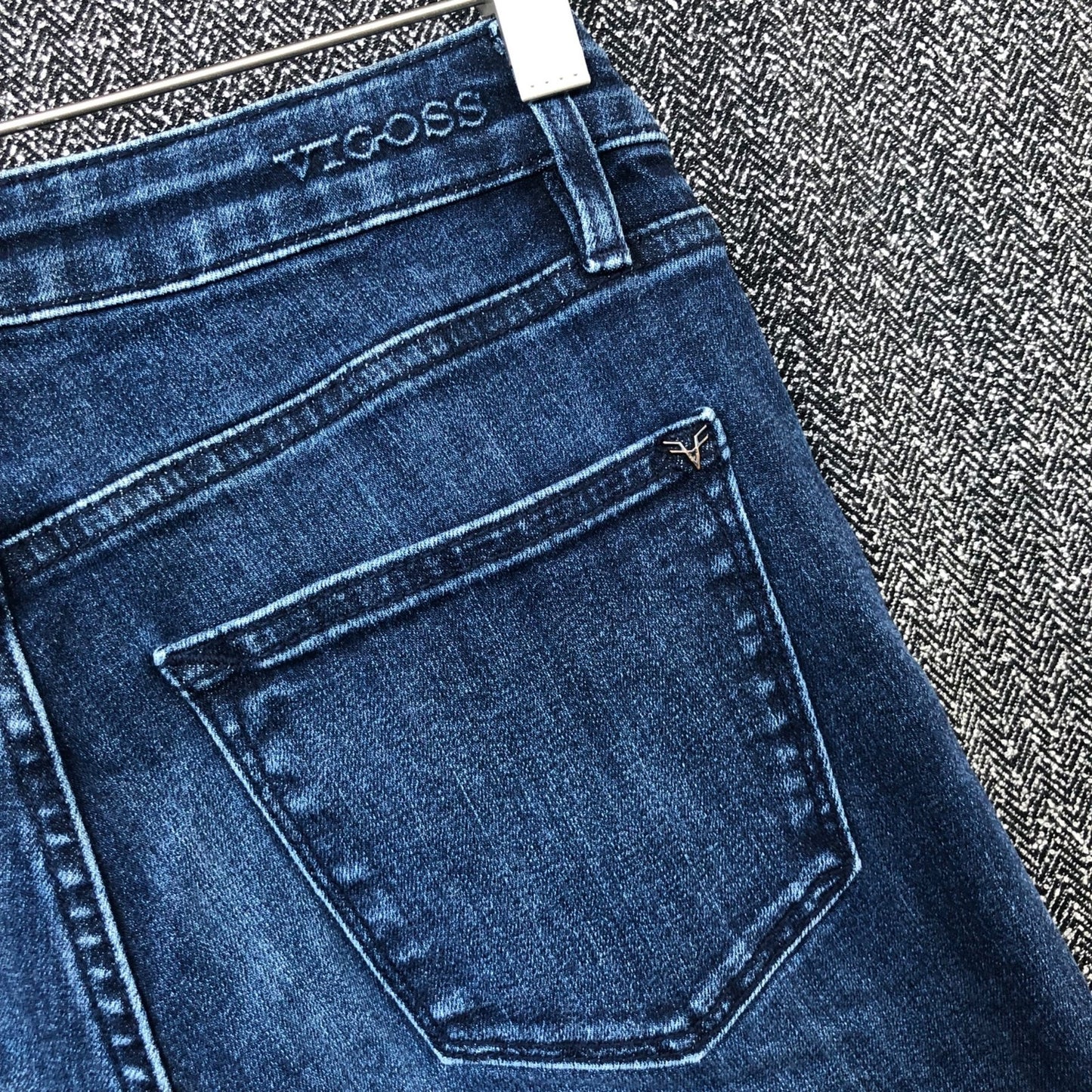 Vigoss Women's Ace Skinny Jeans Size 27 Blue Dark Wash