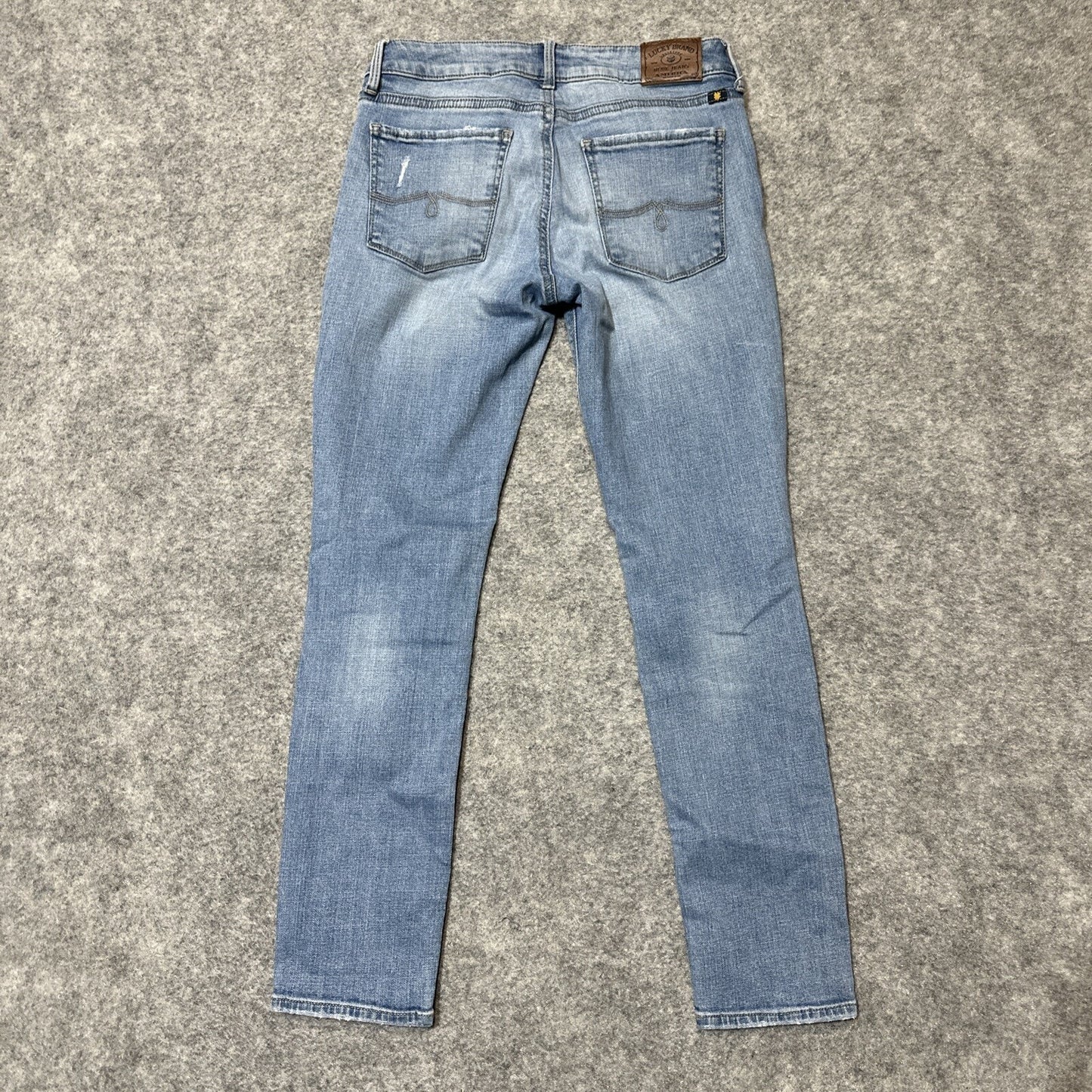 Lucky Brand Lolita Skinny Women's Distressed Jeans Size 2/26 Light Blue Denim