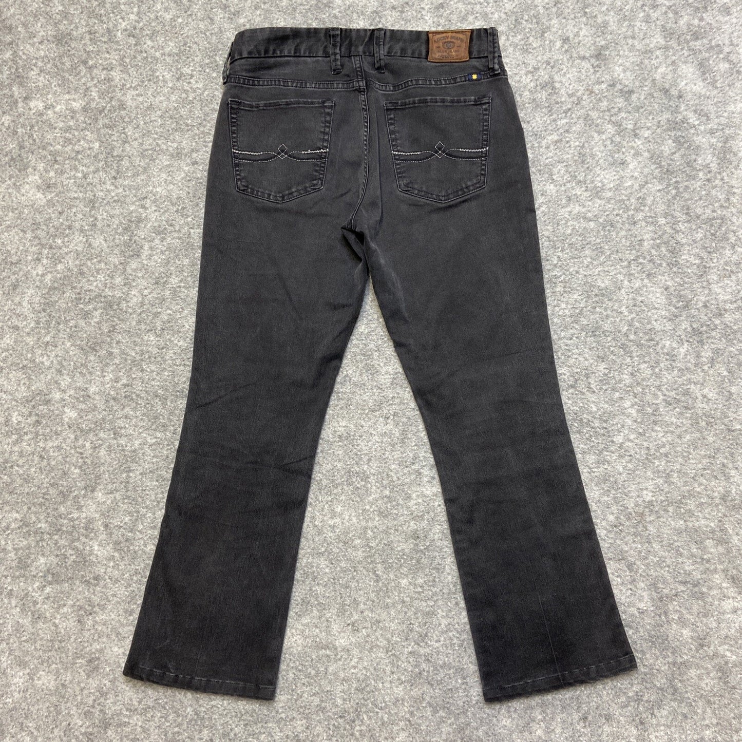 Lucky Brand The Sweet Jean Boot Women's Size 4/27 Reg Dark Gray Denim