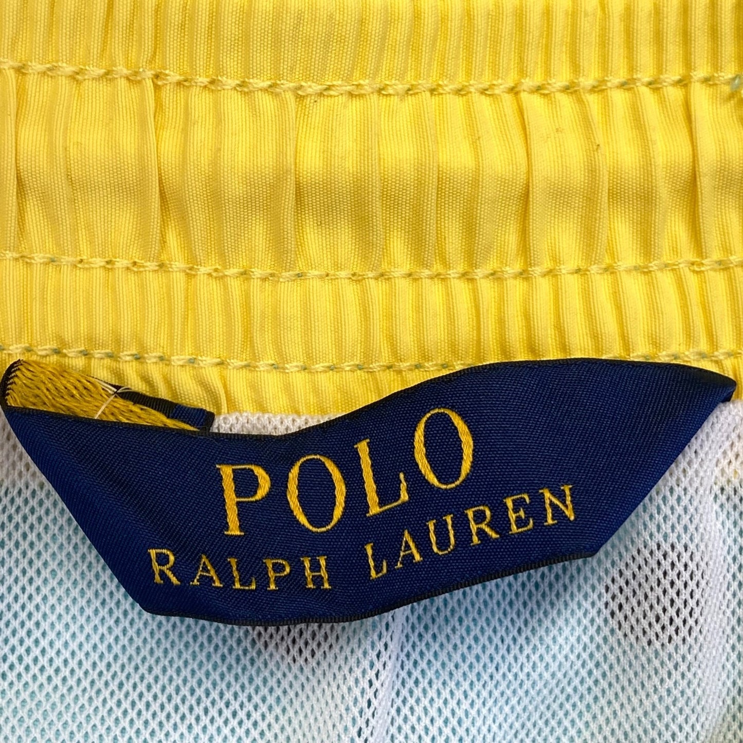 Polo Ralph Lauren Men's Swim Shorts Size L Light Blue Mesh Lined Swimwear