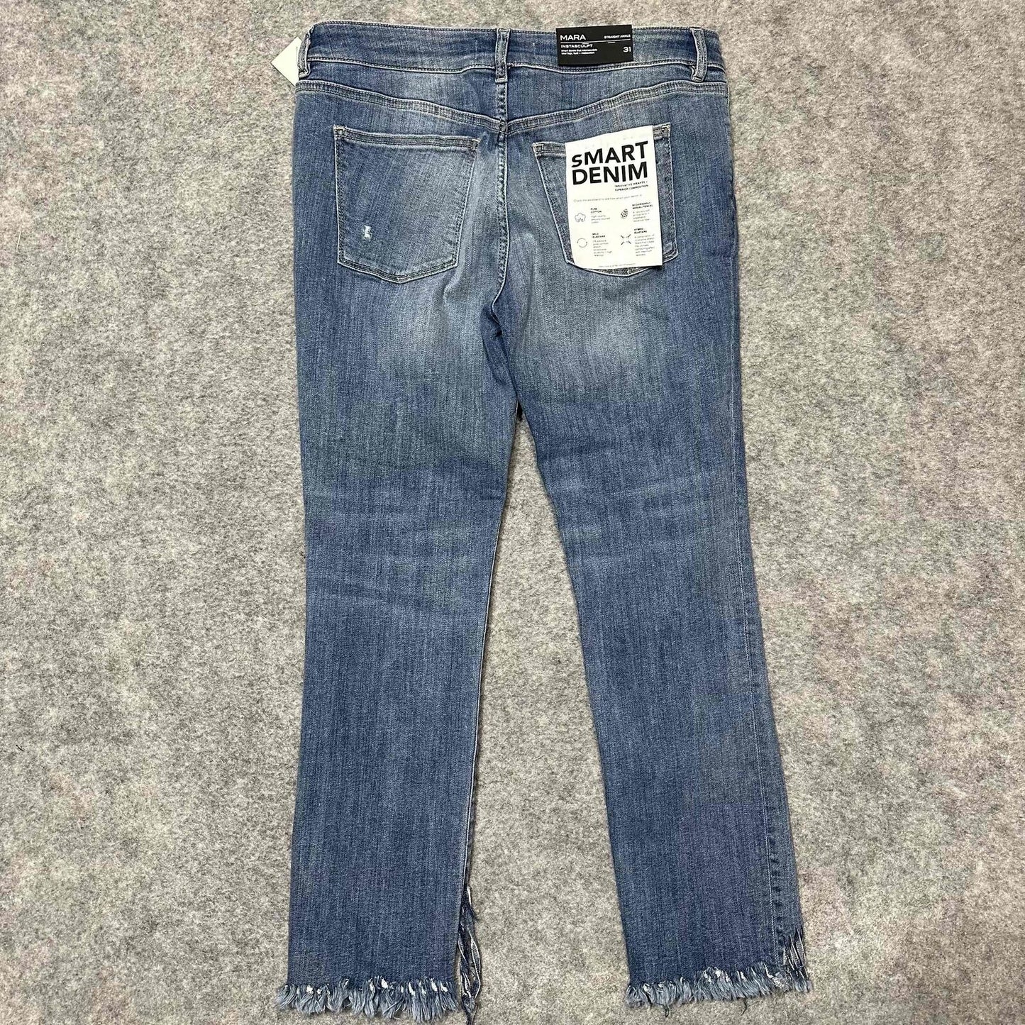 NEW DL1961 Mara Instasculpt Straight Ankle Jeans Women's Size 31 Blue Upstate